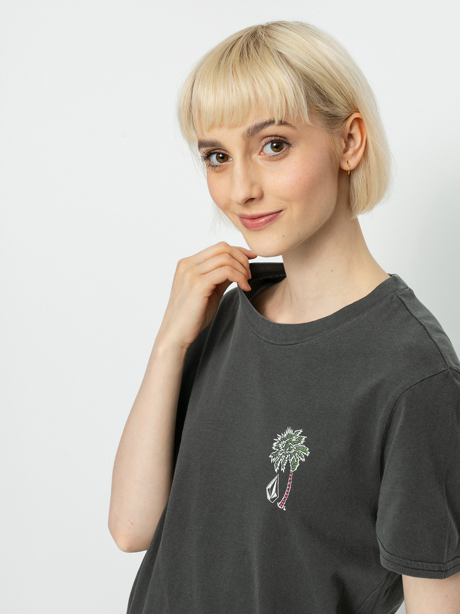 T-shirt Volcom Lock It Up Wmn (black)