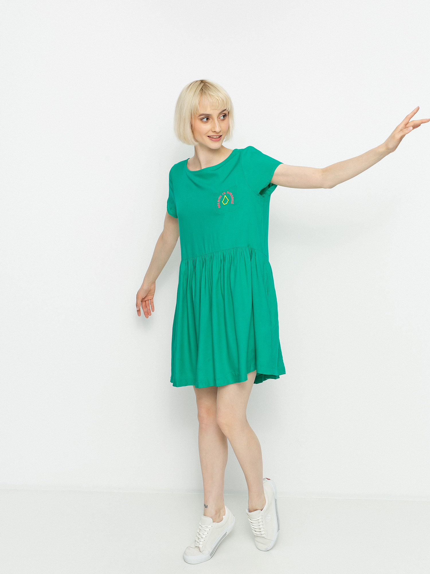 Sukienka Volcom Eazi Wmn (synergy green)