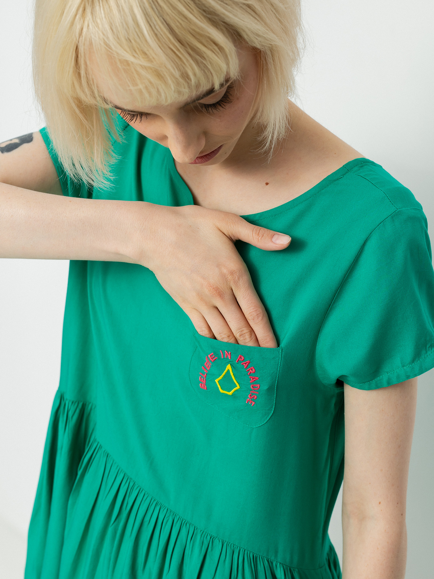 Sukienka Volcom Eazi Wmn (synergy green)