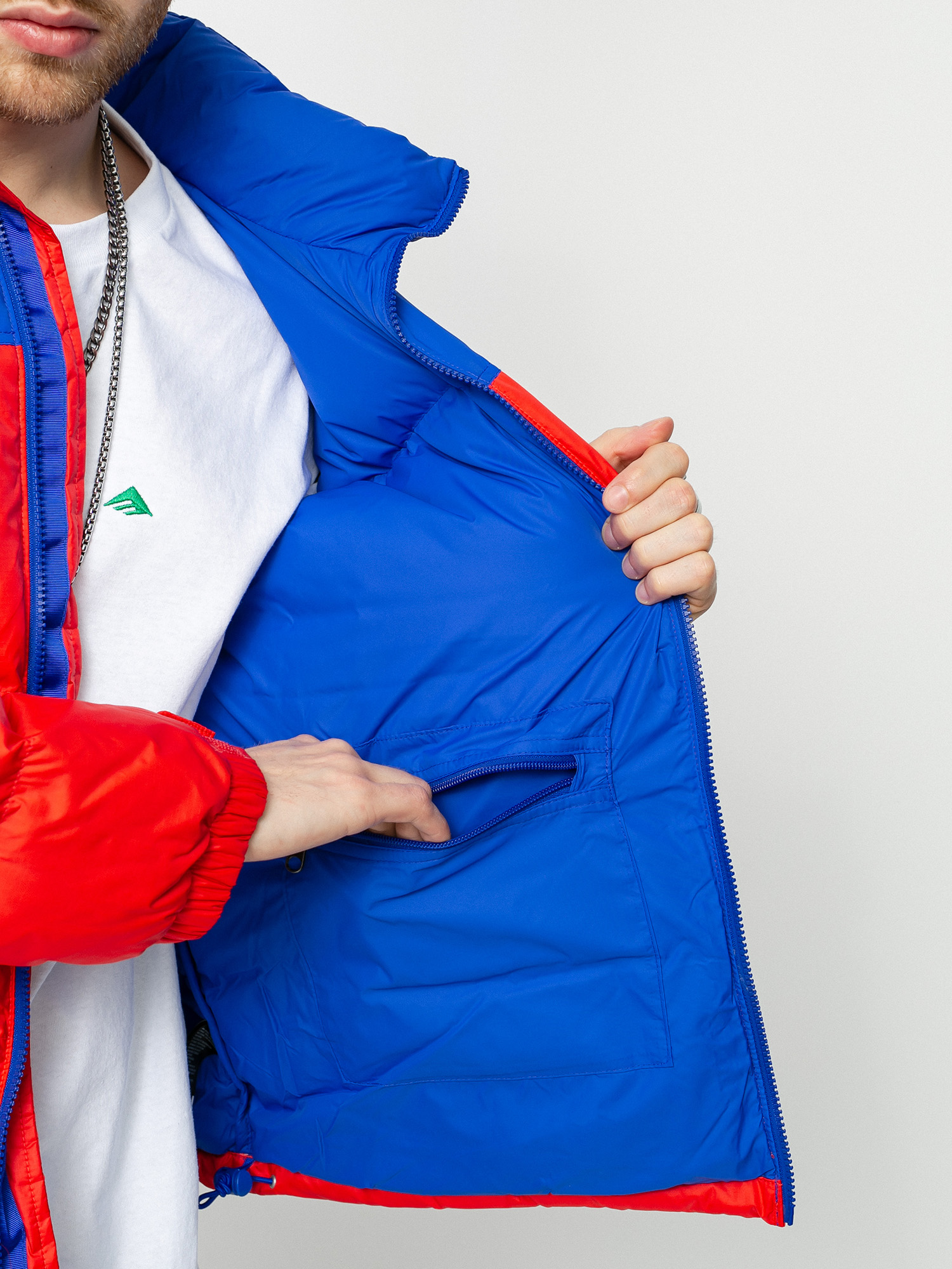 Kurtka The North Face 1996 Retro Nuptse (horizon red/tnf blue)