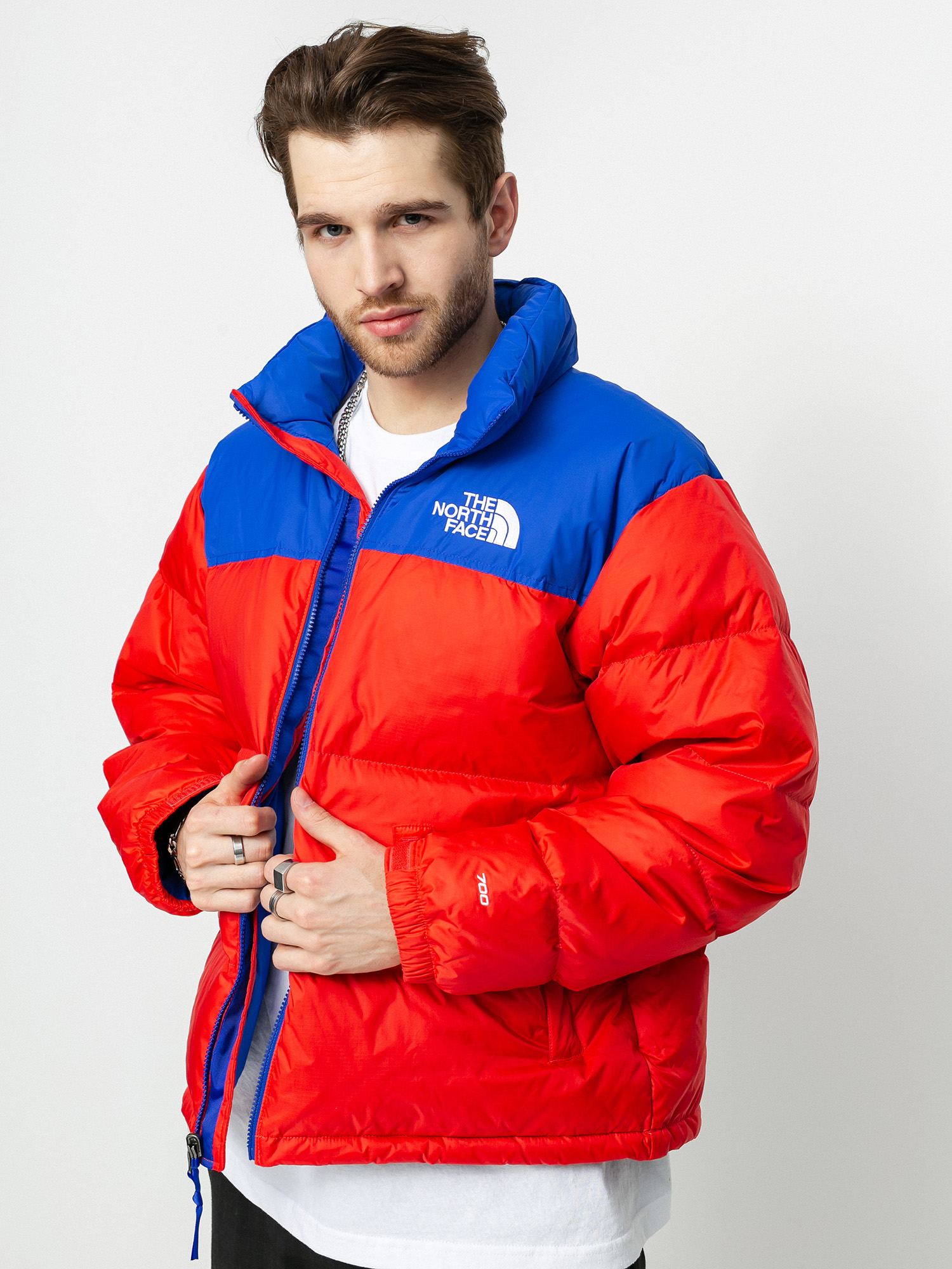 Kurtka The North Face 1996 Retro Nuptse (horizon red/tnf blue)
