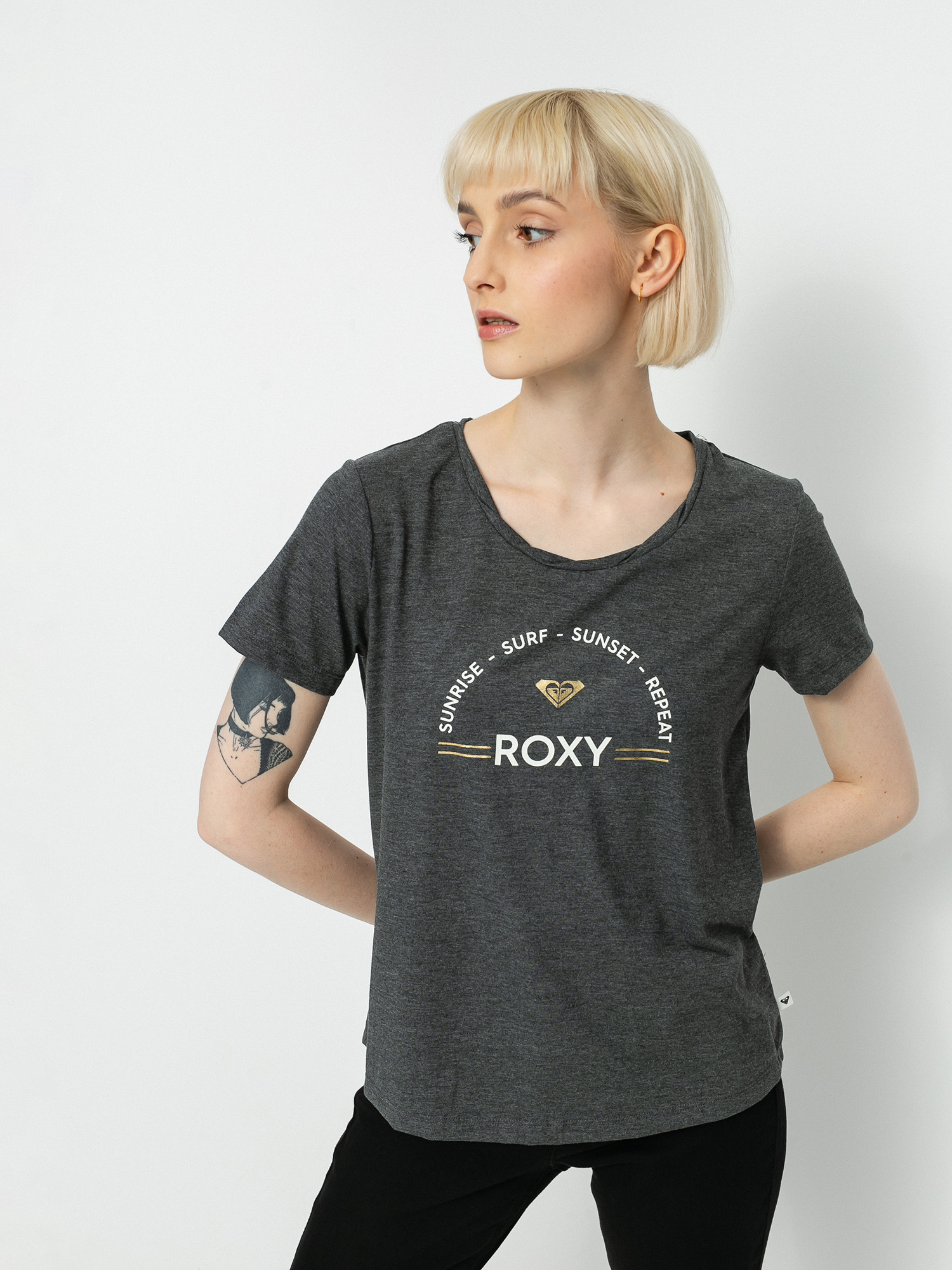 T-shirt Roxy Chasing The Swell A Wmn (anthracite)