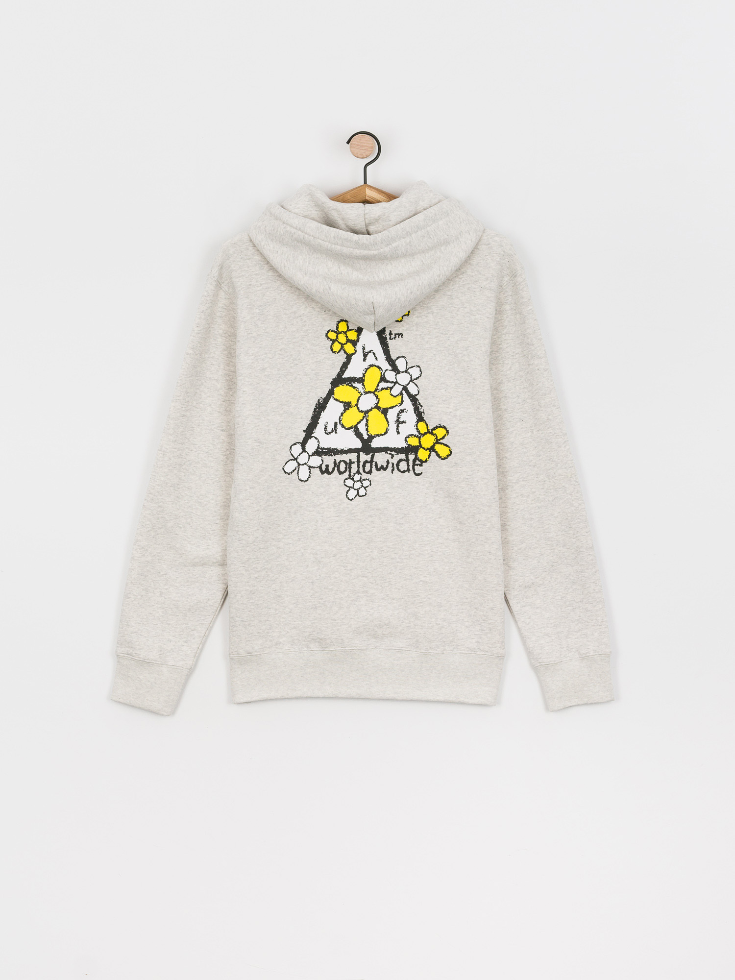Bluza z kapturem HUF Pushing Daisies TT HD (athletic heather)