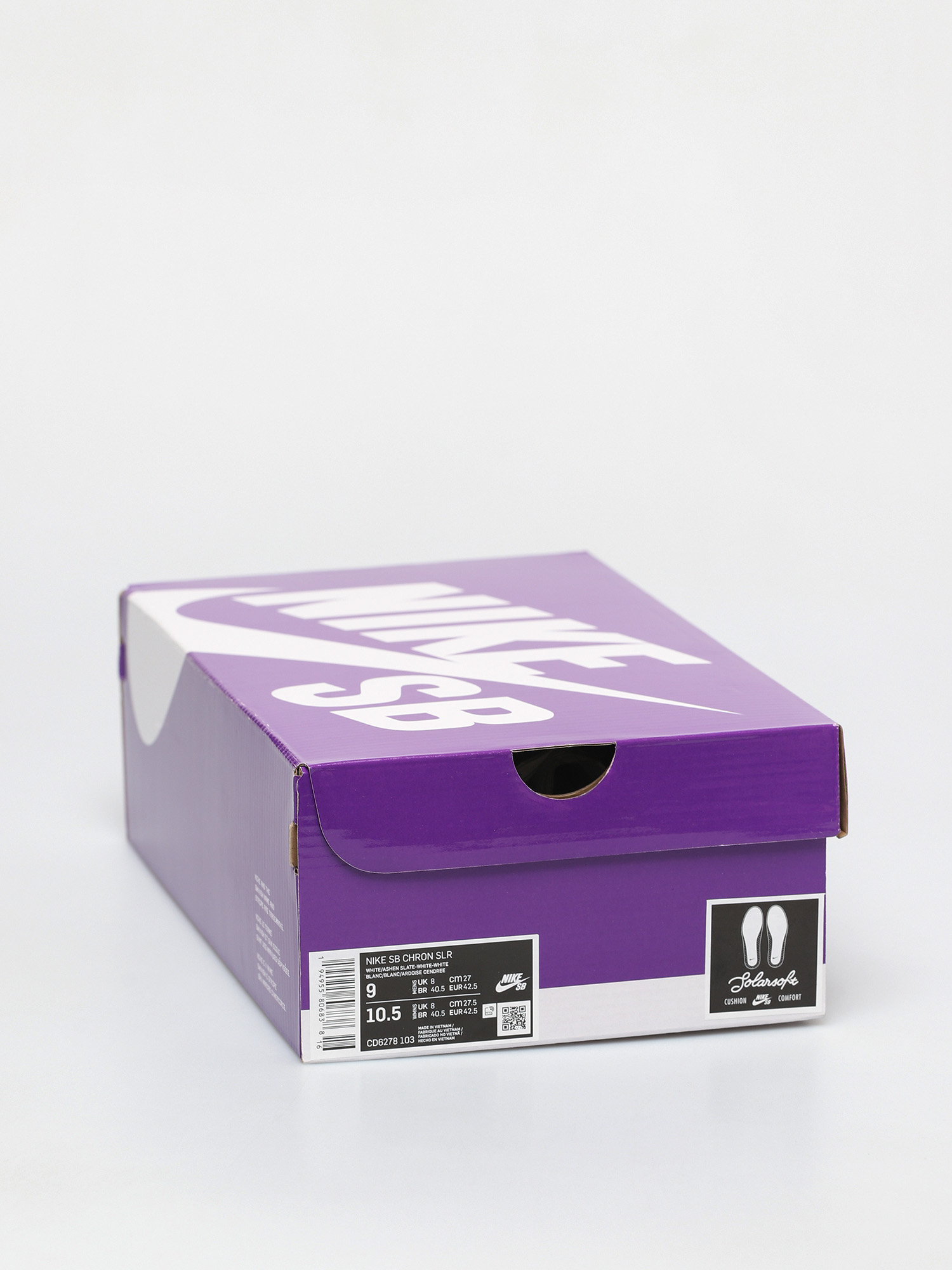 Buty Nike SB Chron Solarsoft (white/ashen slate white white)