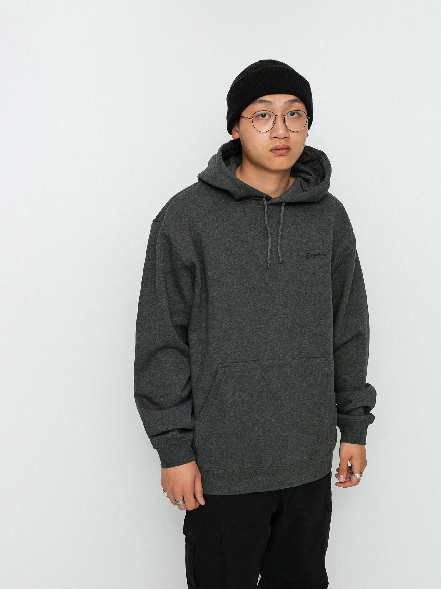 Bluza z kapturem Emerica Pure Triangle HD (charcoal/heather)