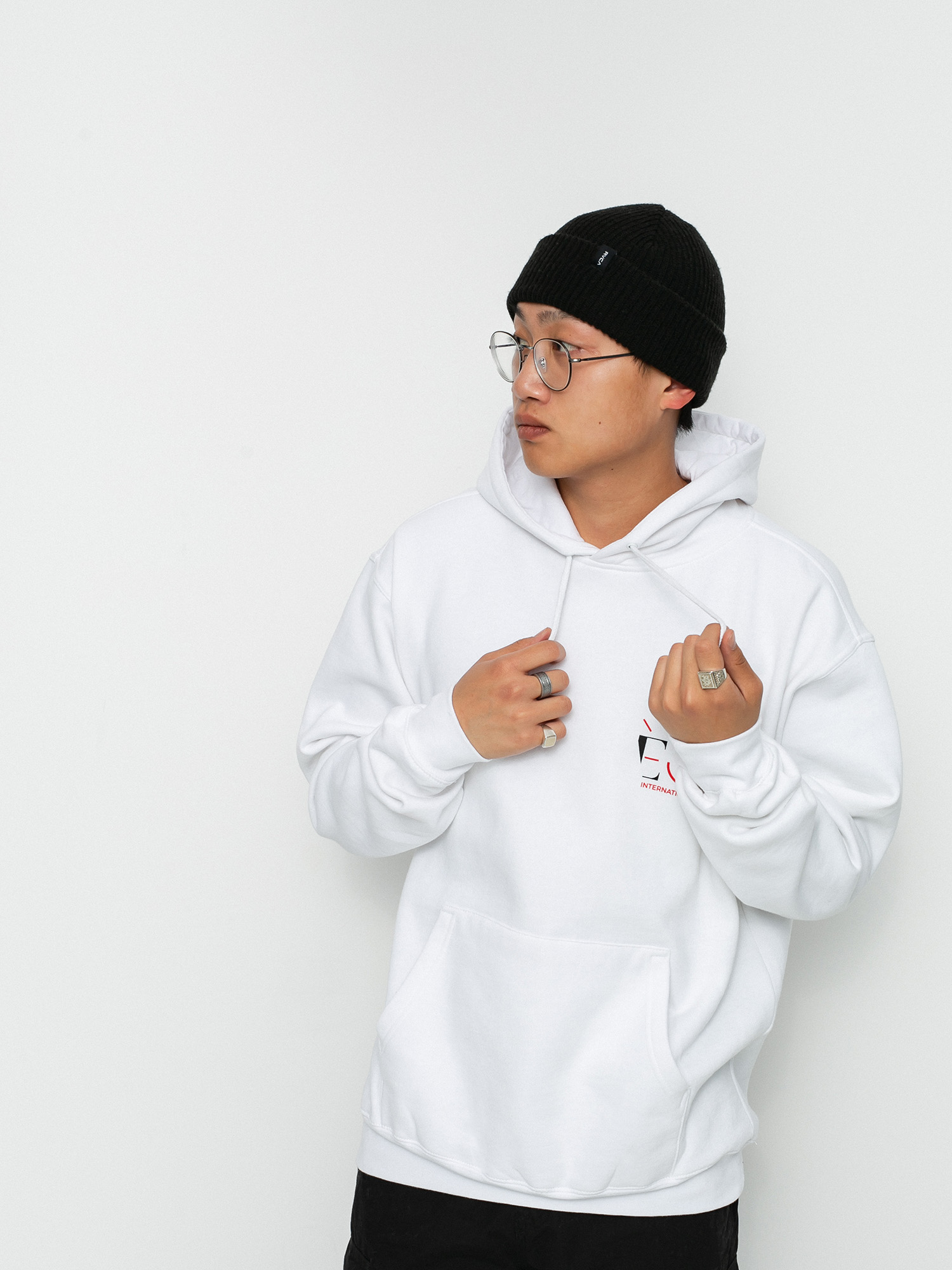 Bluza z kapturem eS Cutout HD (white)