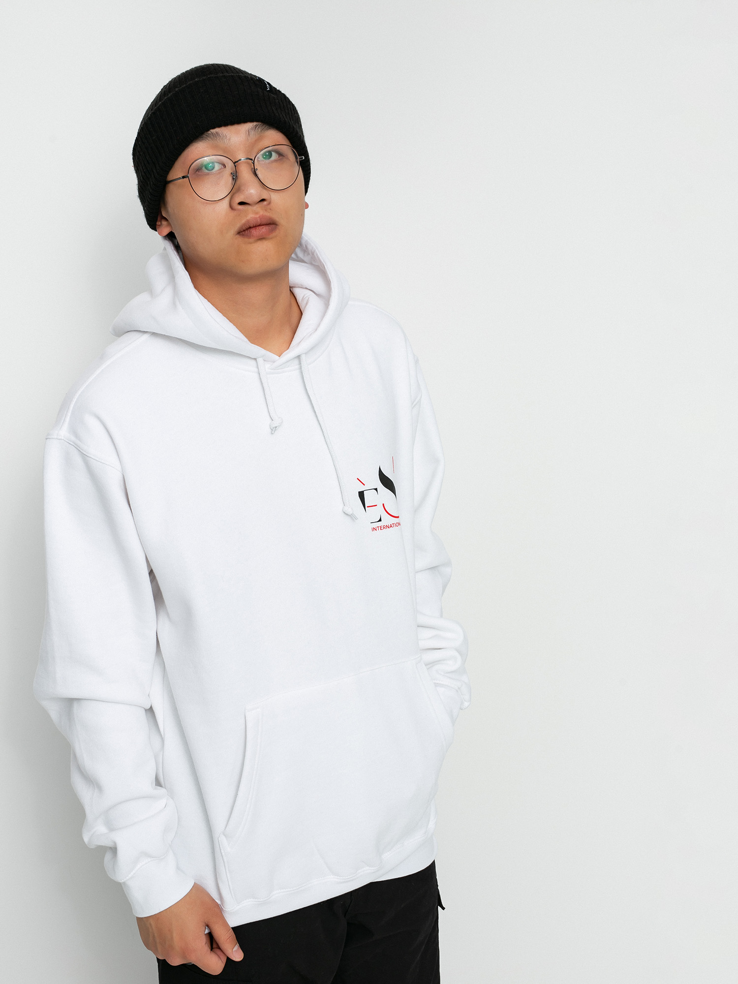 Bluza z kapturem eS Cutout HD (white)