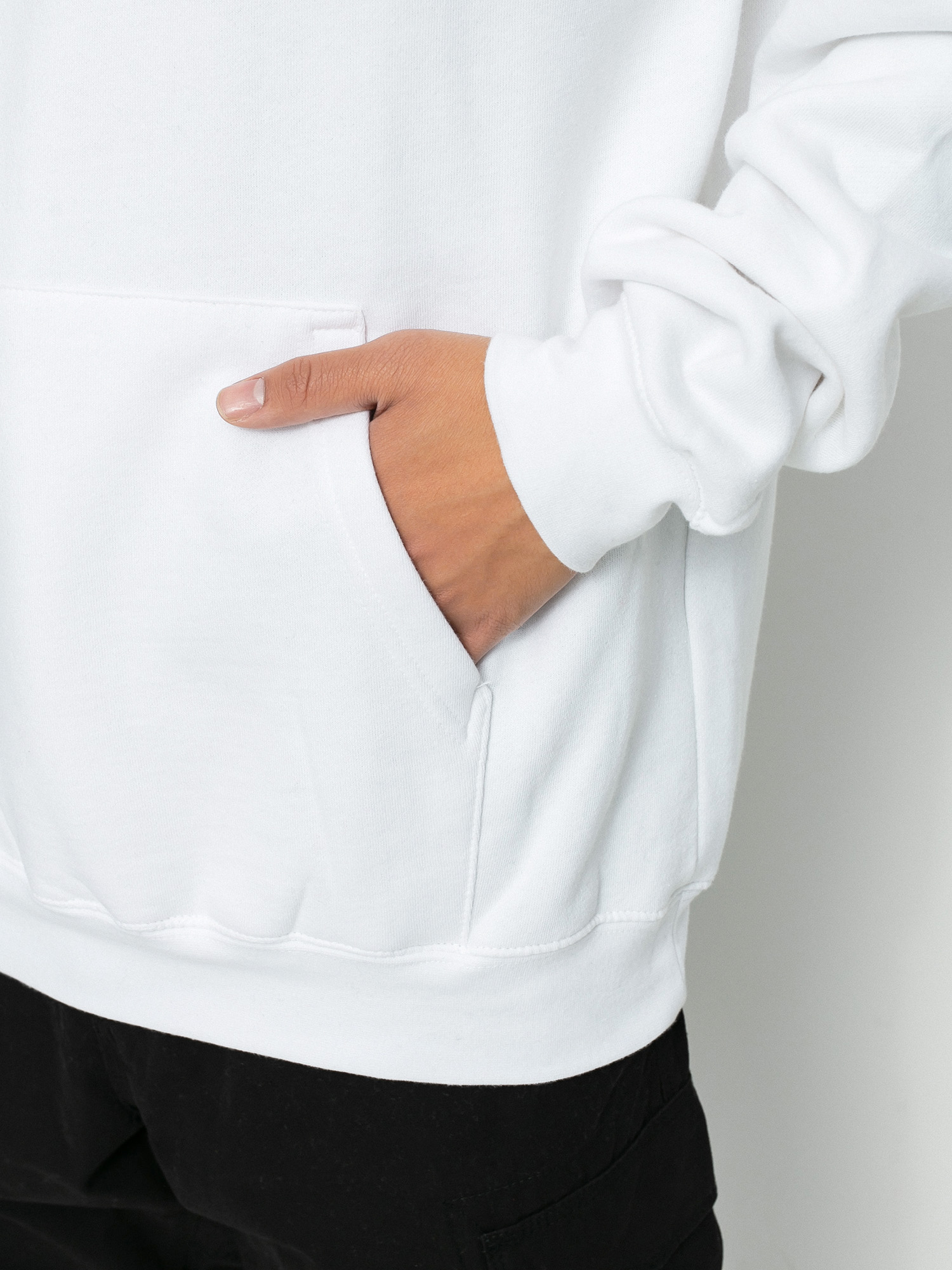 Bluza z kapturem eS Cutout HD (white)