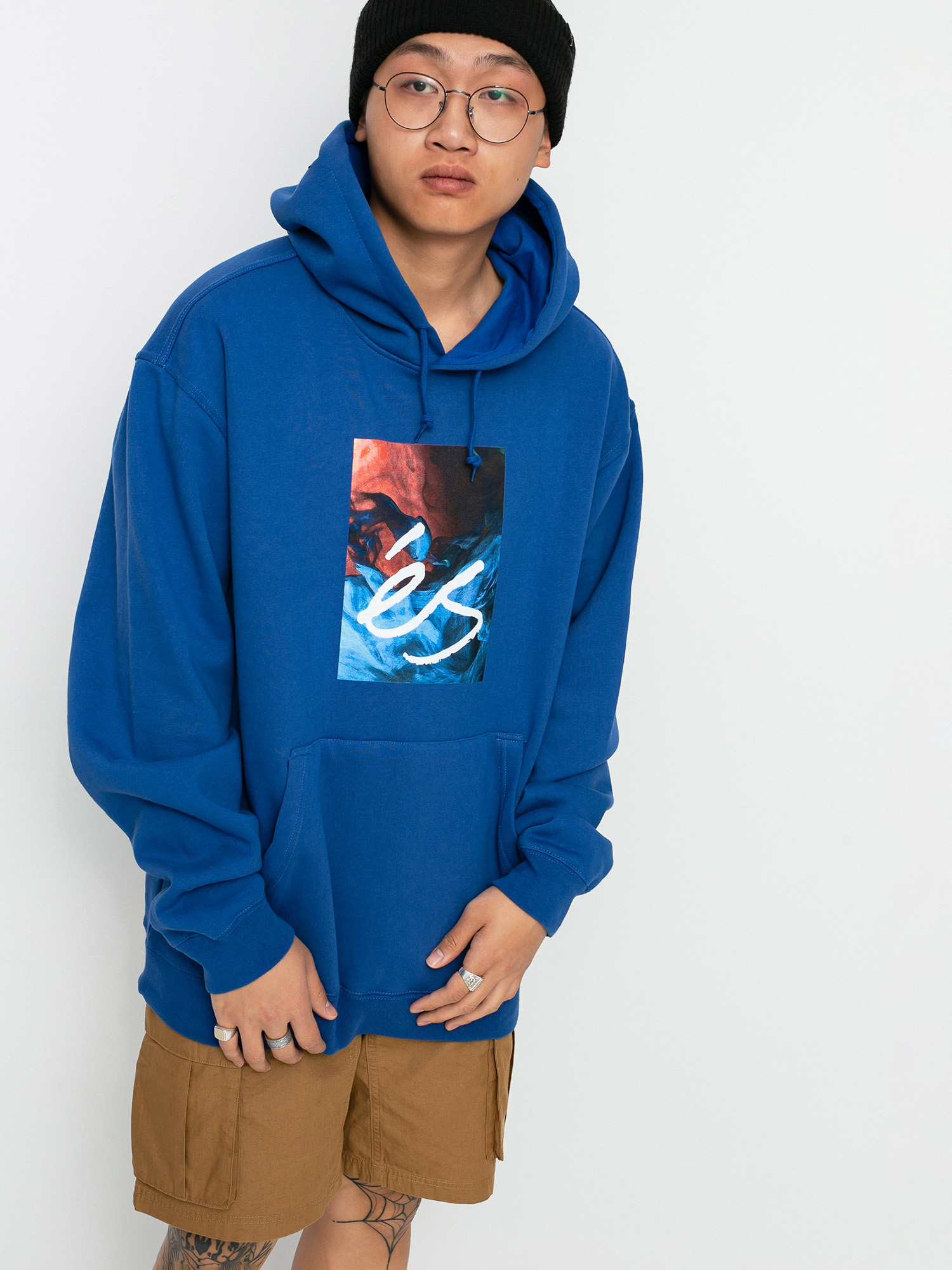 Bluza z kapturem eS Hyper Logo HD (royal)