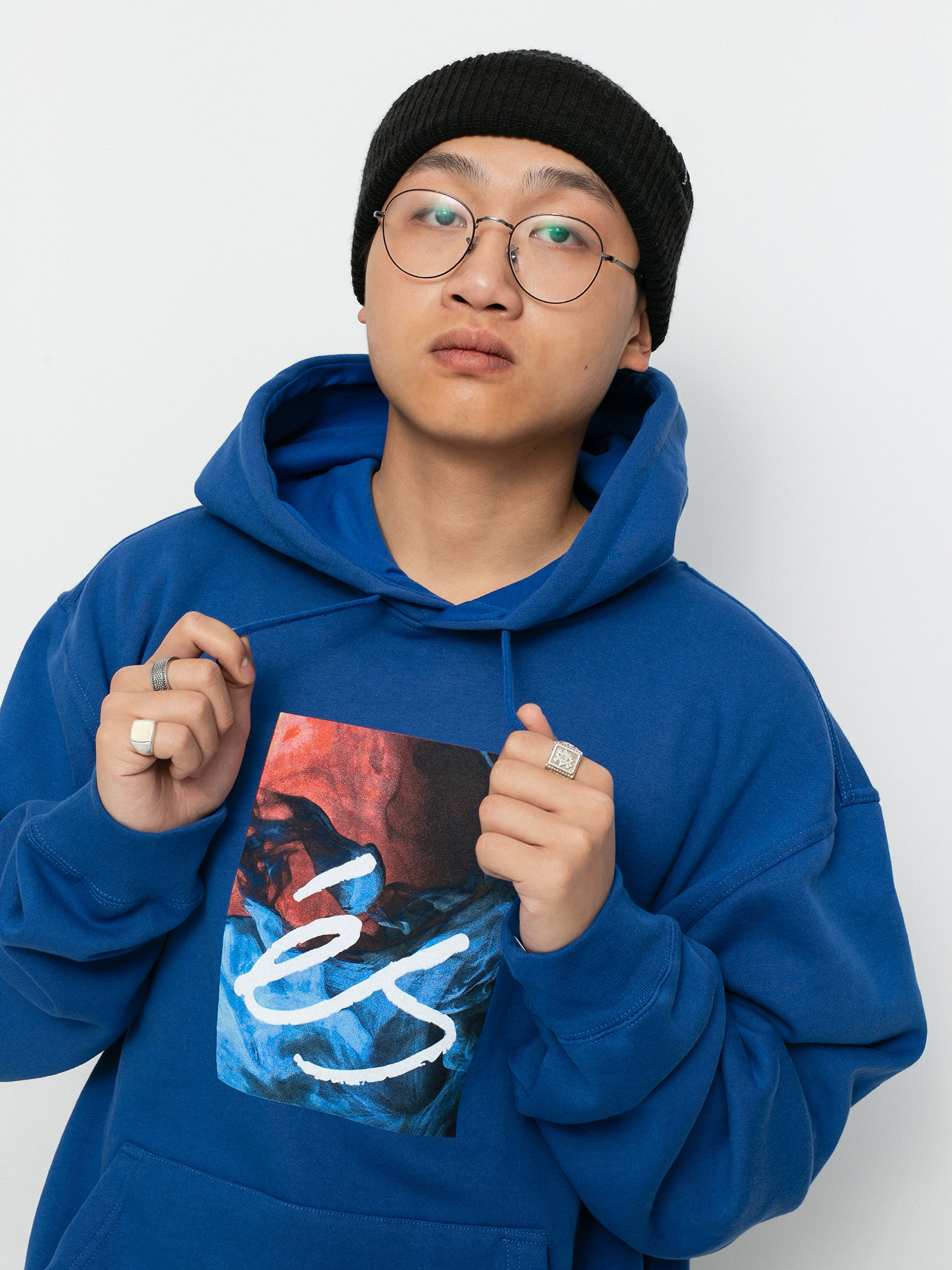 Bluza z kapturem eS Hyper Logo HD (royal)