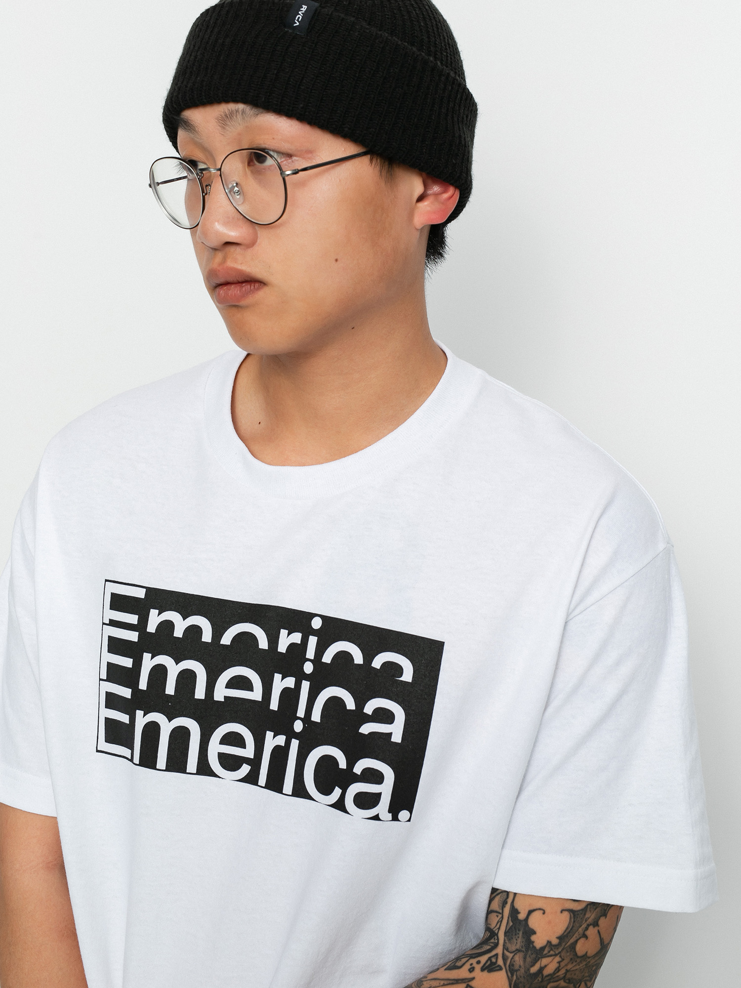 T-shirt Emerica Stacked Bar (white)