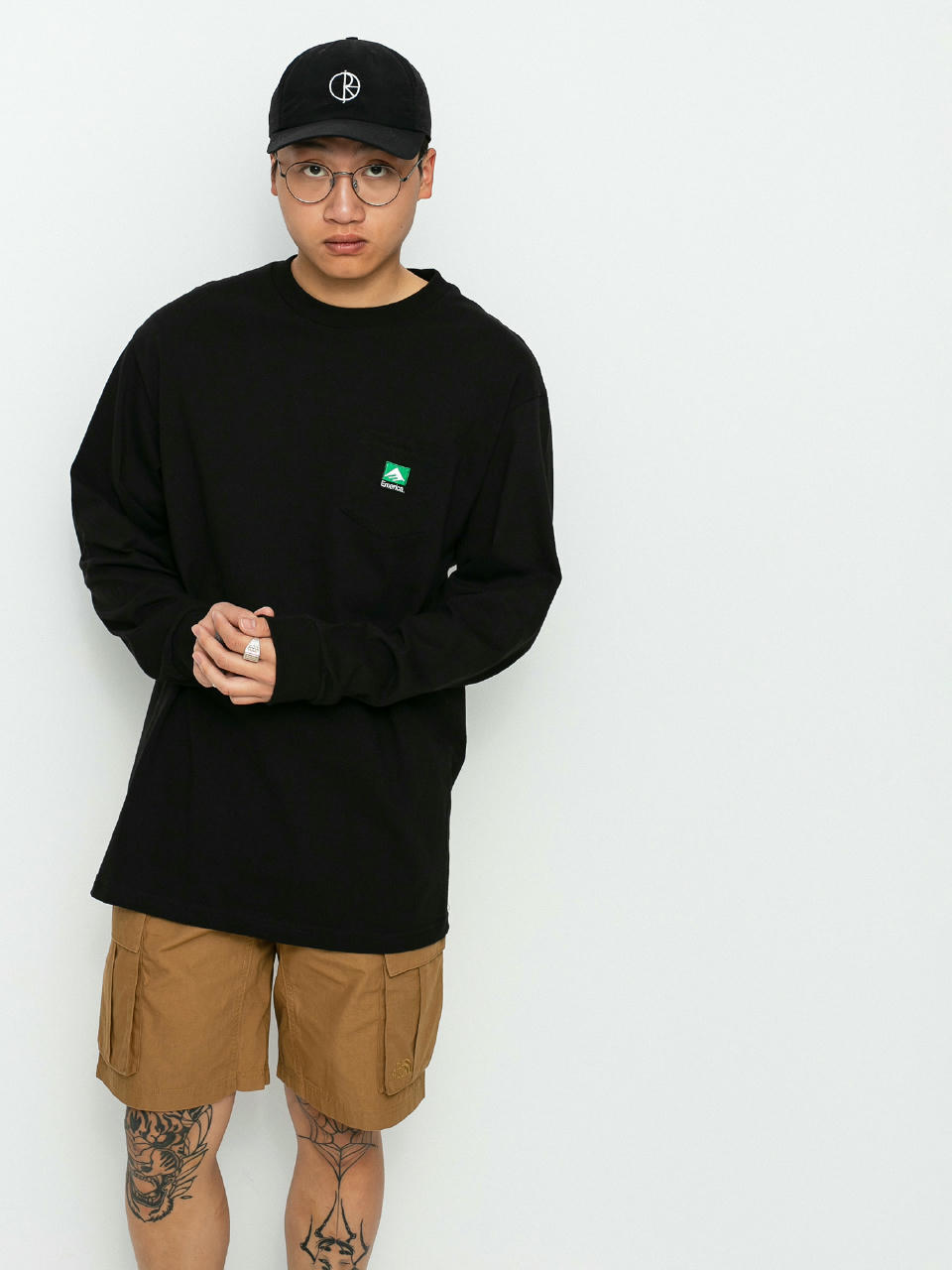 Longsleeve Emerica Logo Pocket (black)