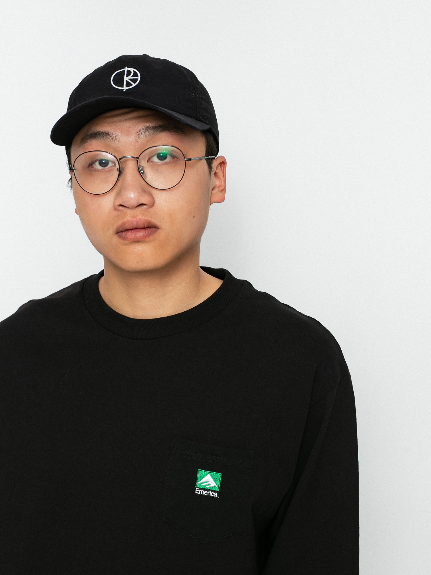 Longsleeve Emerica Logo Pocket (black)