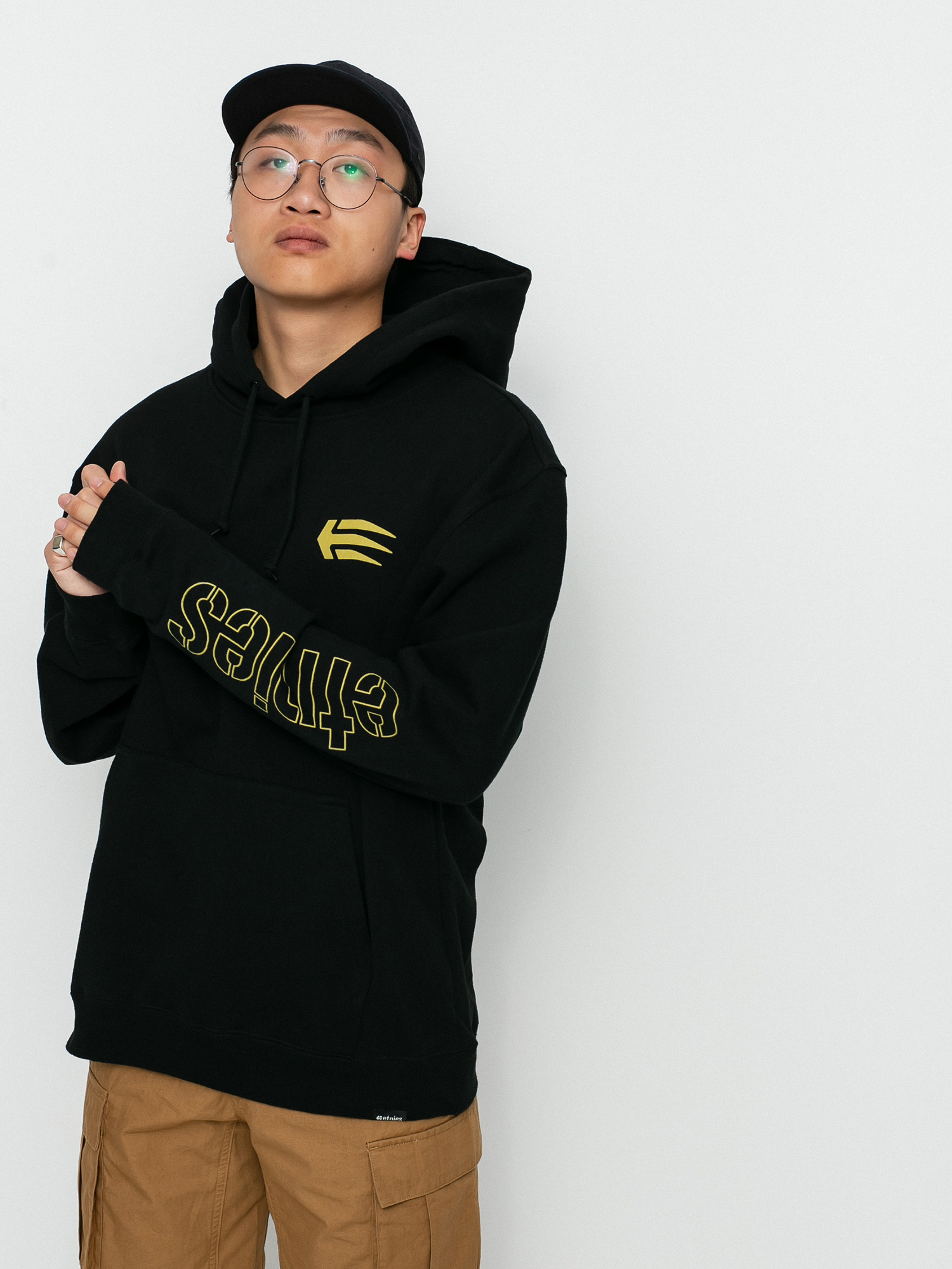 Bluza z kapturem Etnies Joslin HD (black/gold)