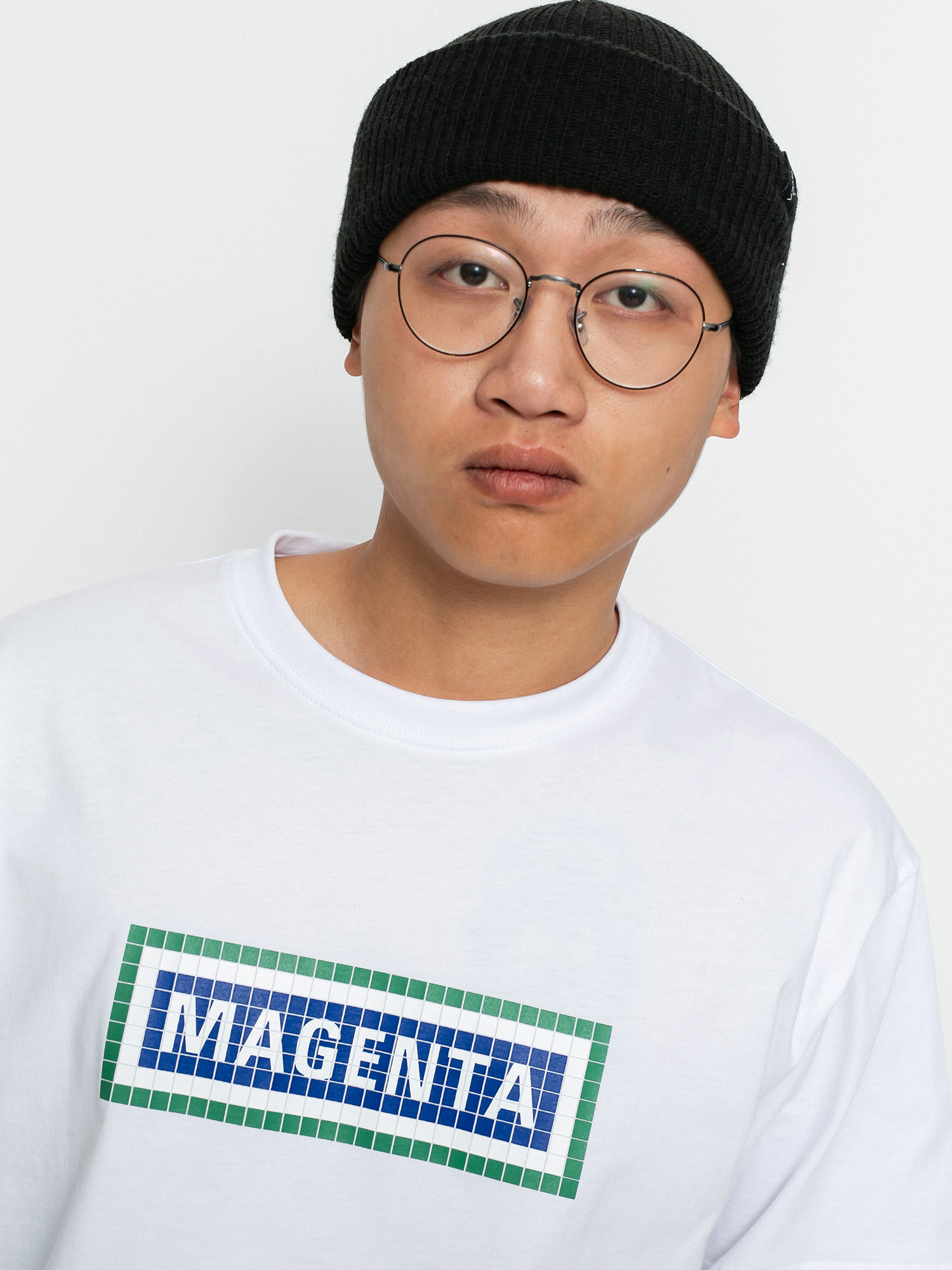 T-shirt Magenta Magenta Station (white)