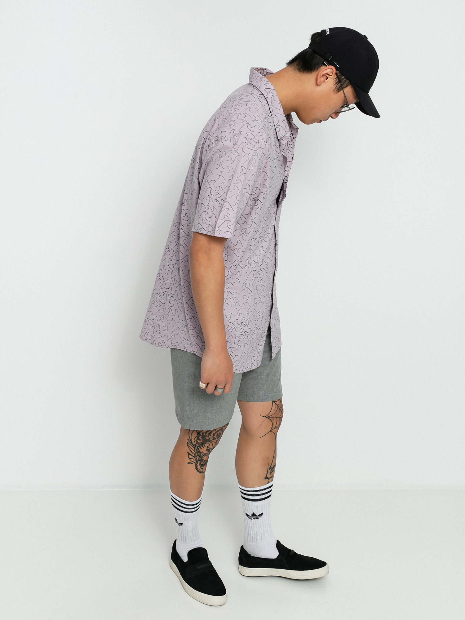 Koszula RVCA Oblow Waves (pale lilac)