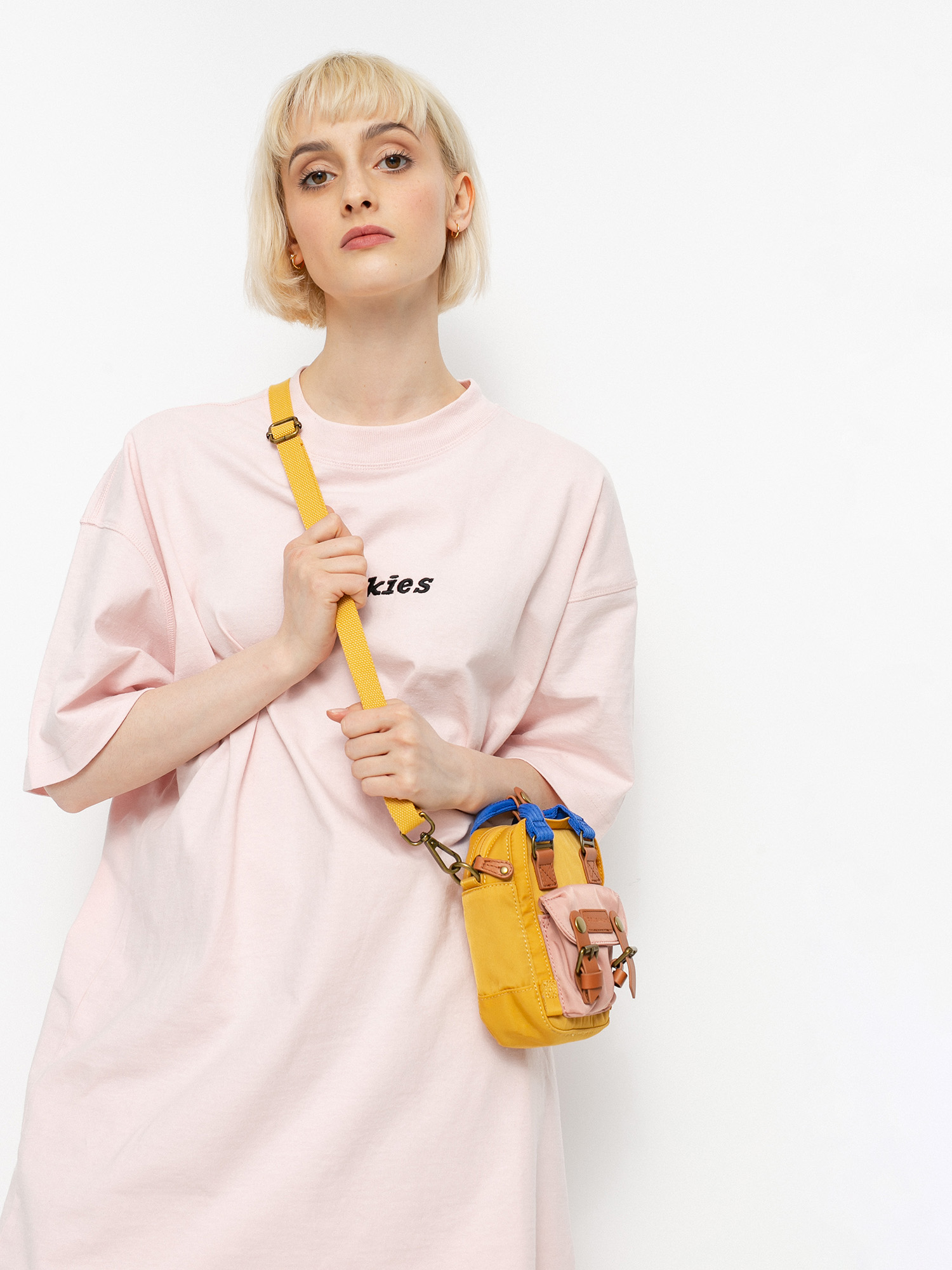 Saszetka Doughnut Macaroon Tiny (yellow x rose)