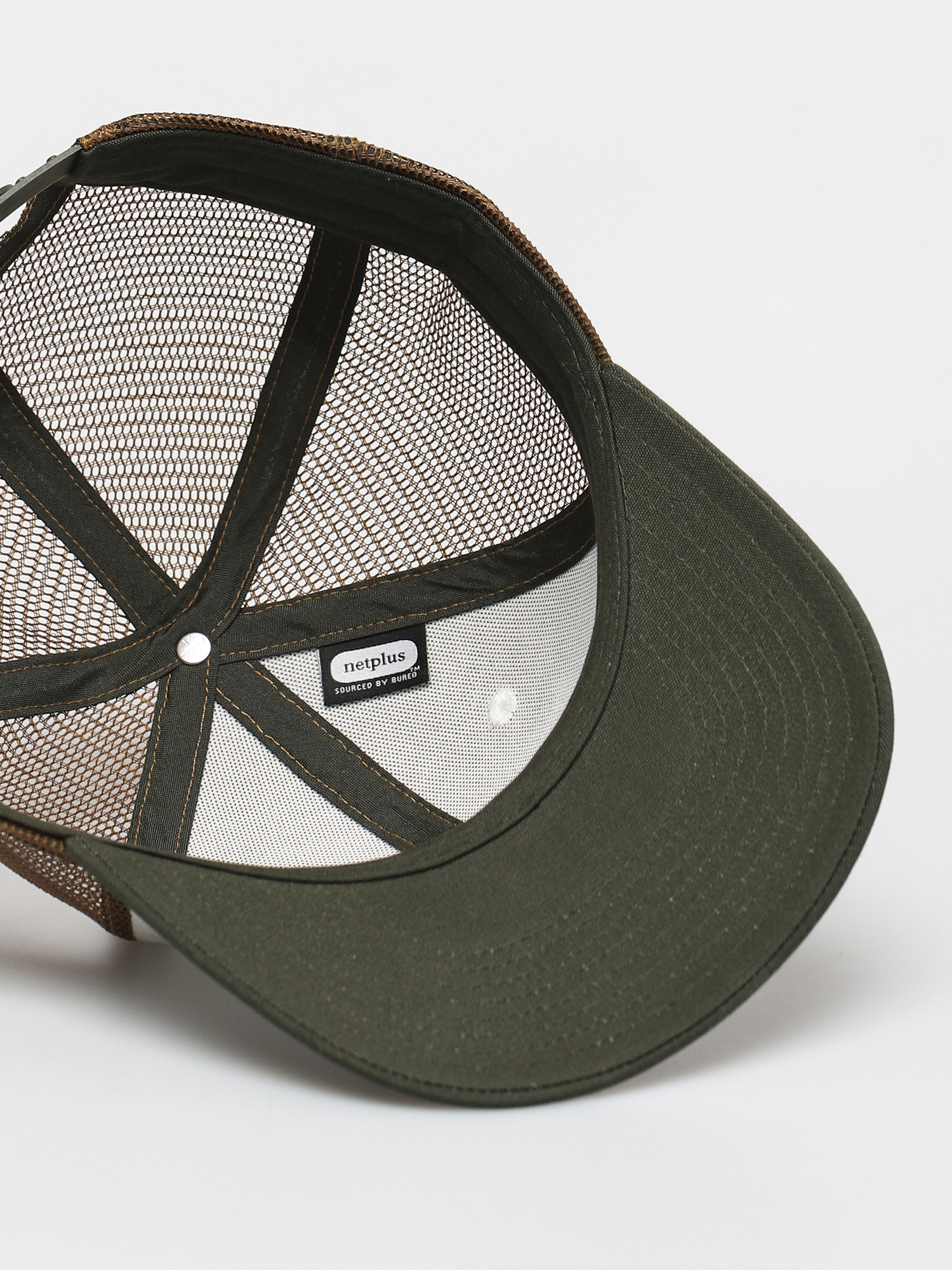 Czapka z daszkiem Patagonia P 6 Logo Trucker (white w/kelp forest)