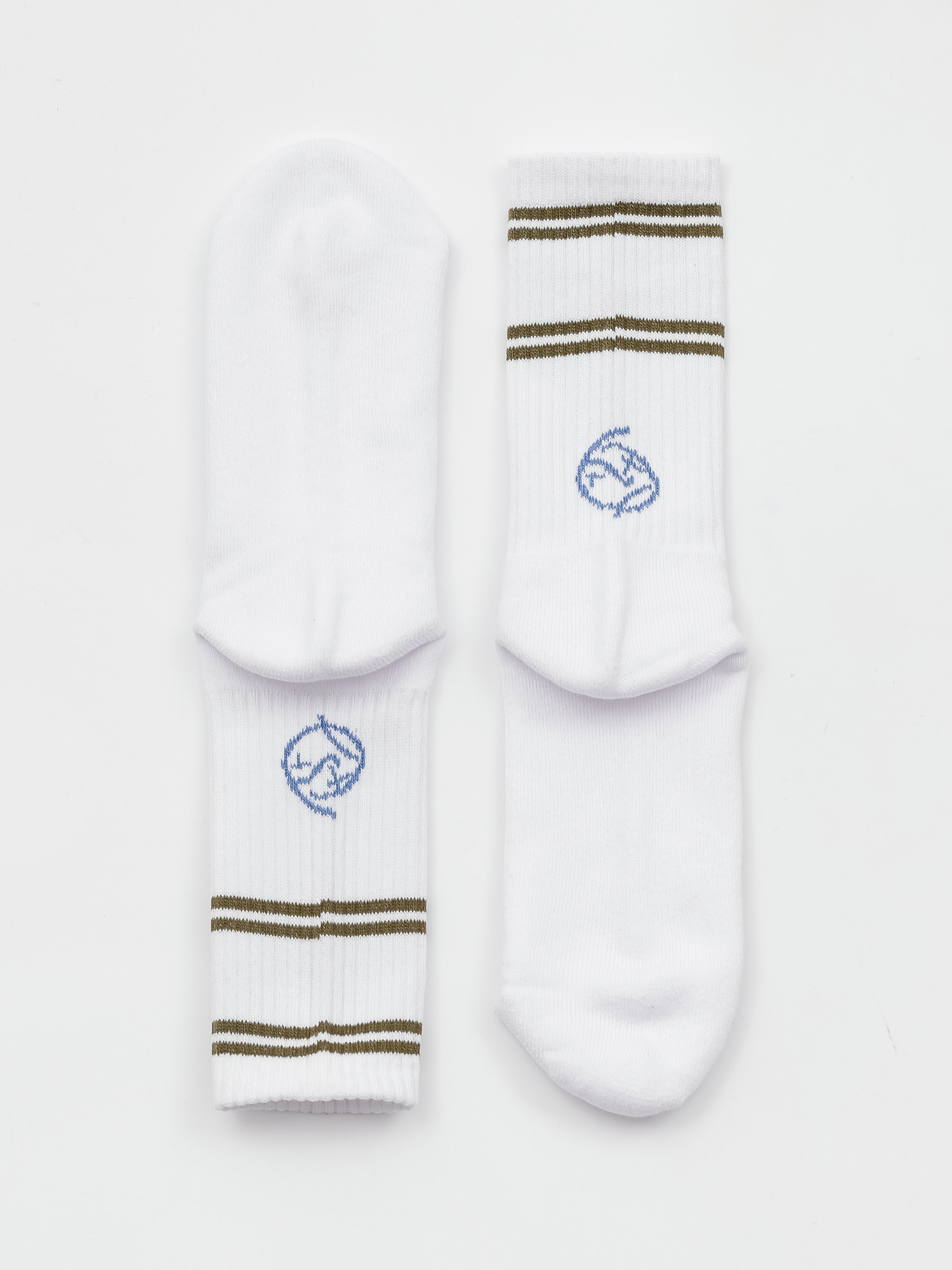 Skarpetki Polar Skate Big Boy (white/army/blue)