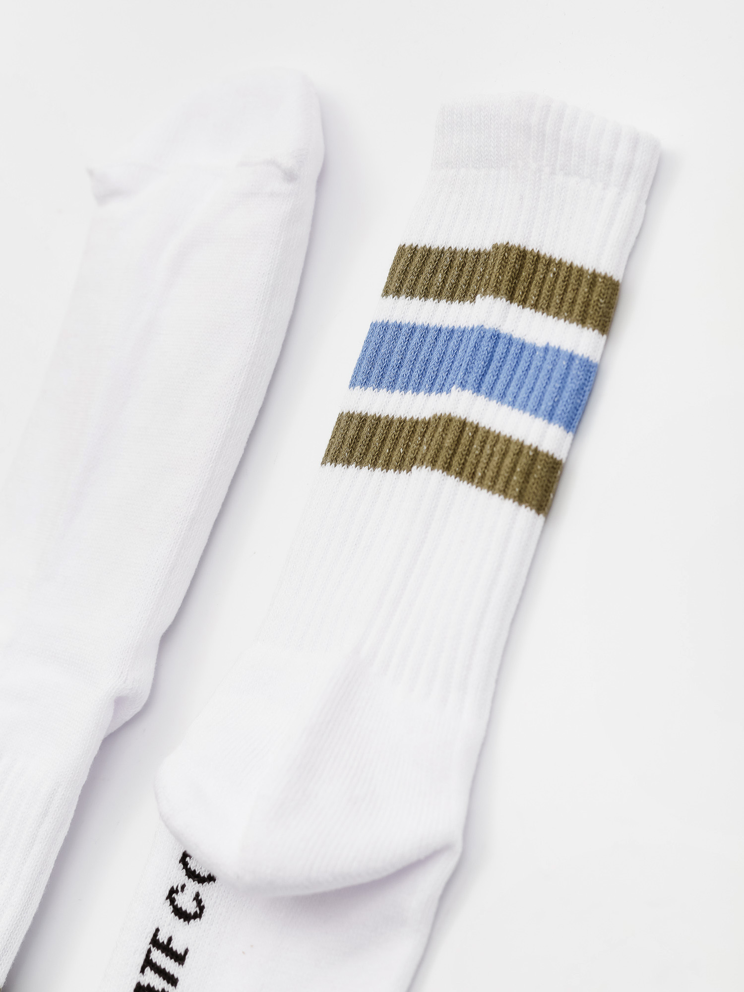 Skarpetki Polar Skate Stripe (white/army/blue)