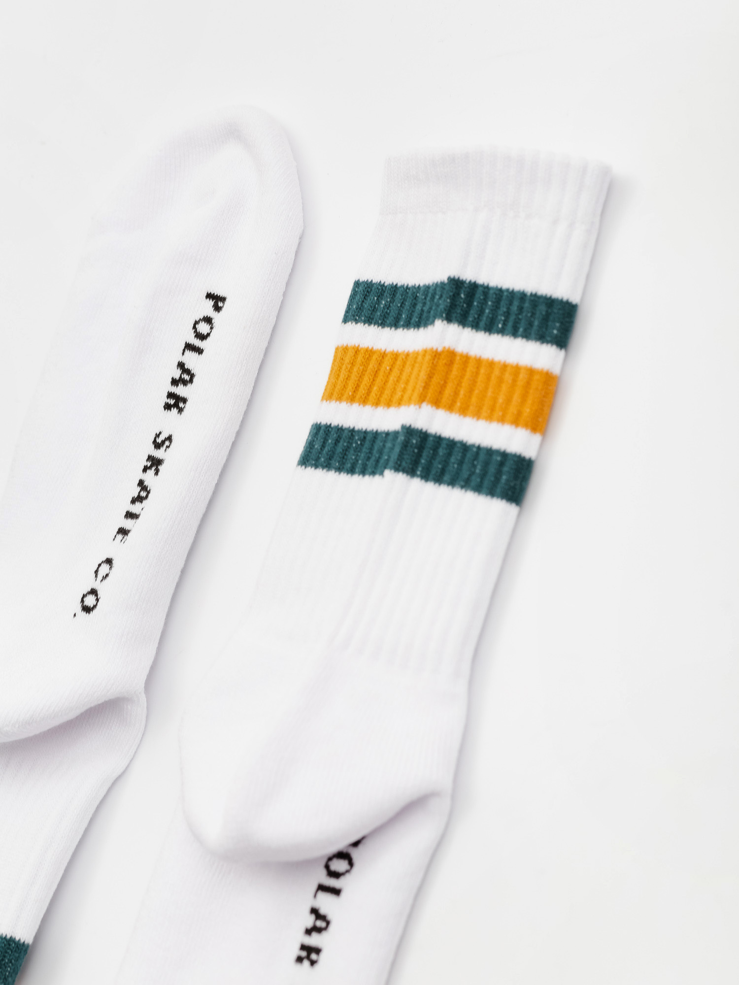 Skarpetki Polar Skate Stripe (white/teal/orange)