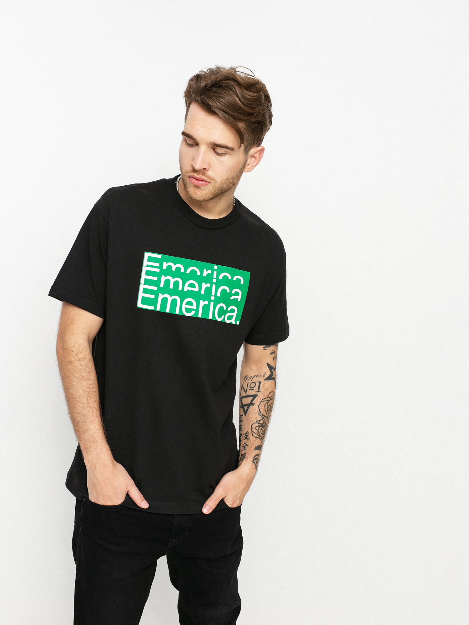 T-shirt Emerica Stacked Bar (black)