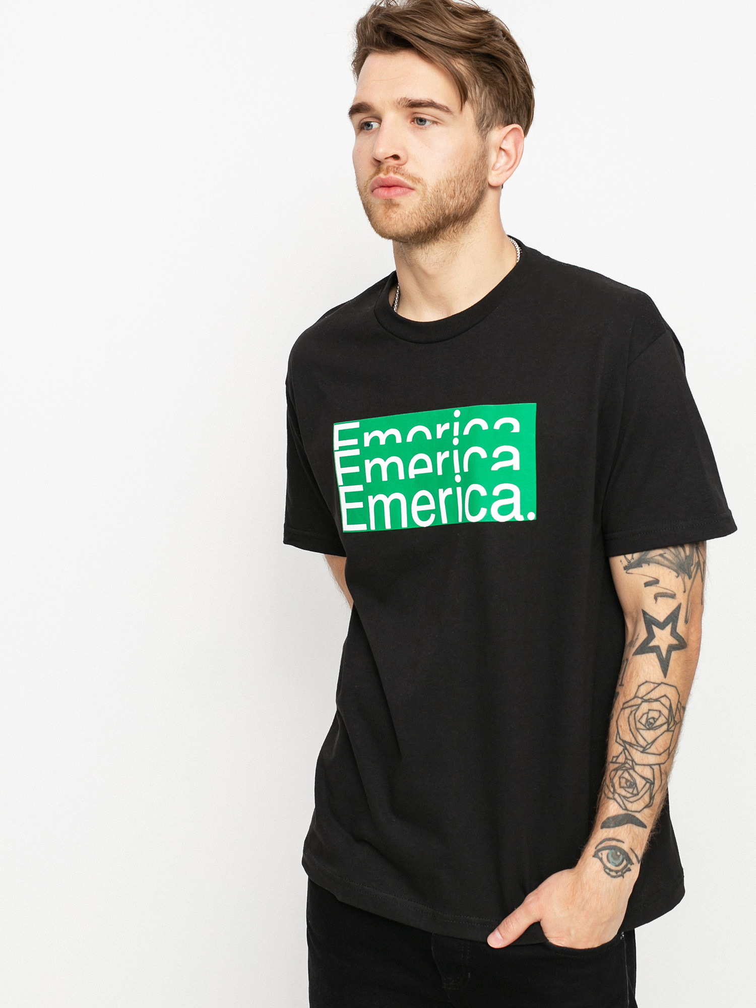 T-shirt Emerica Stacked Bar (black)