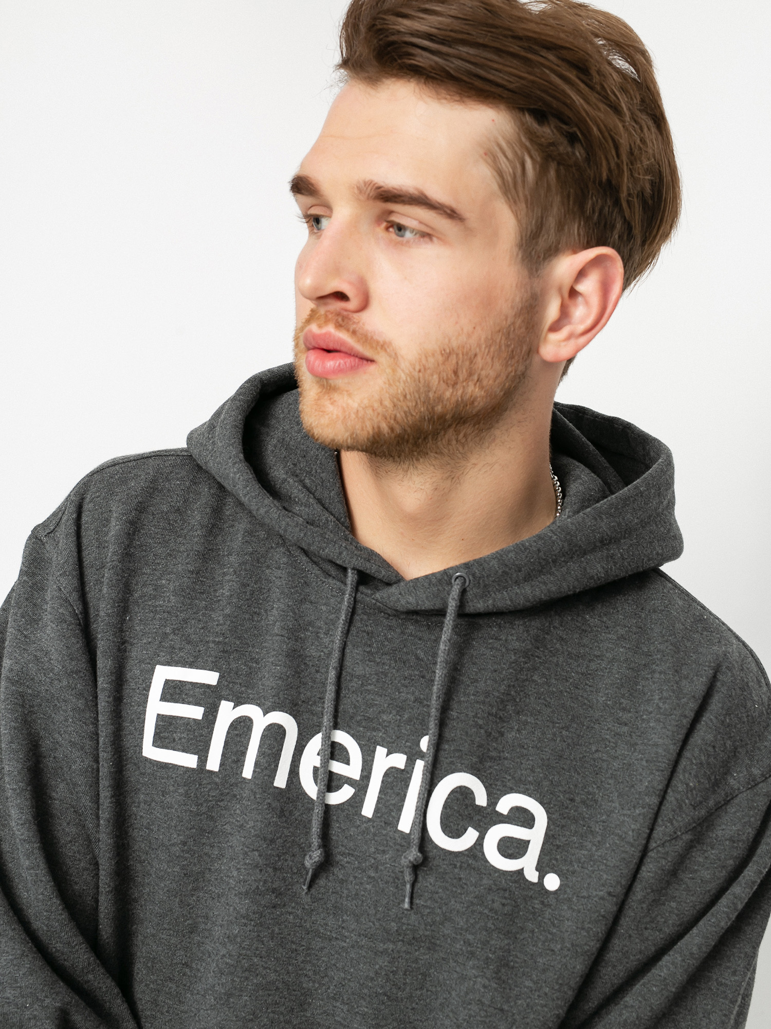 Bluza z kapturem Emerica Pure Logo HD (charcoal/heather)