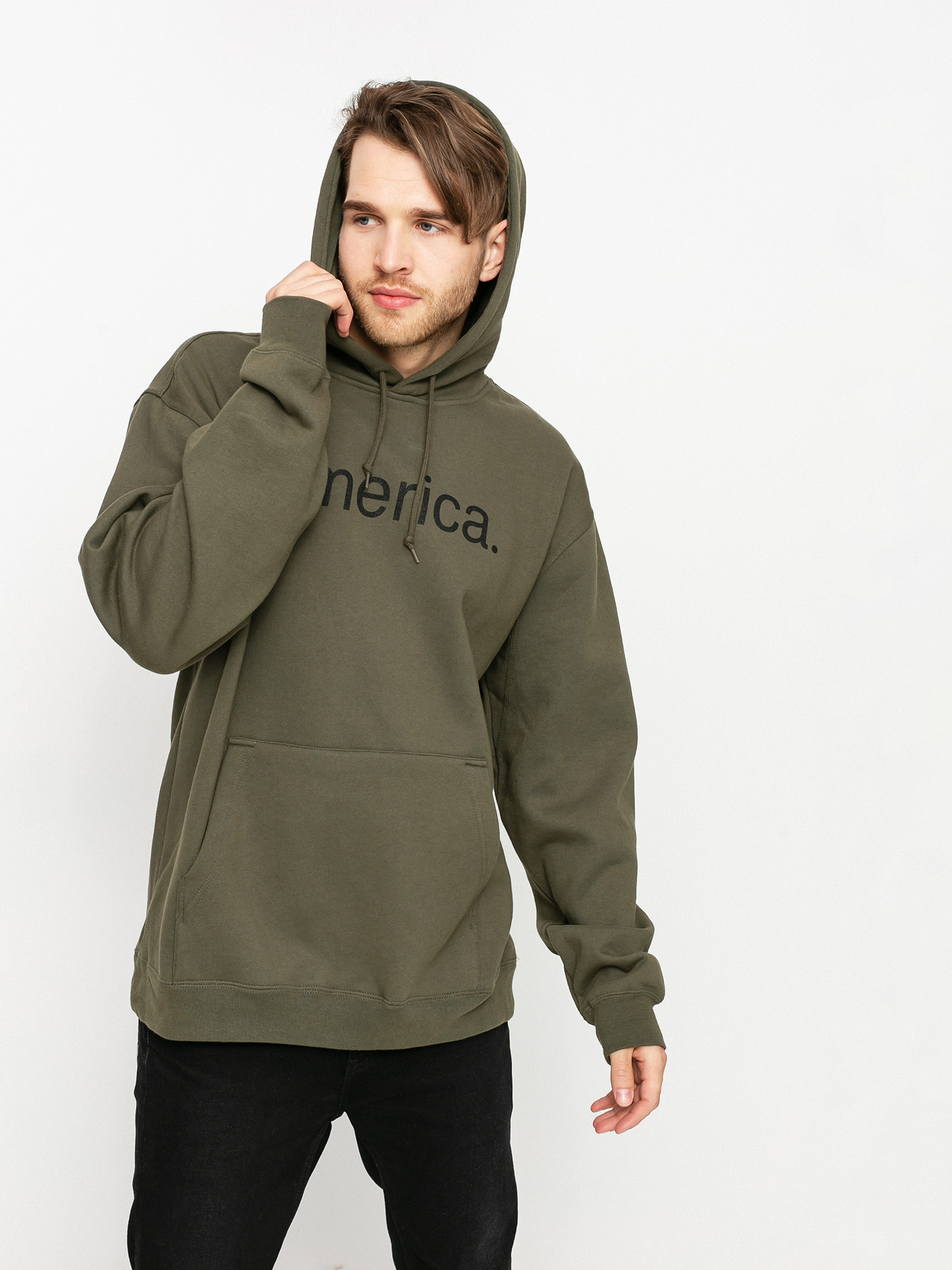 Bluza z kapturem Emerica Pure Logo HD (army)