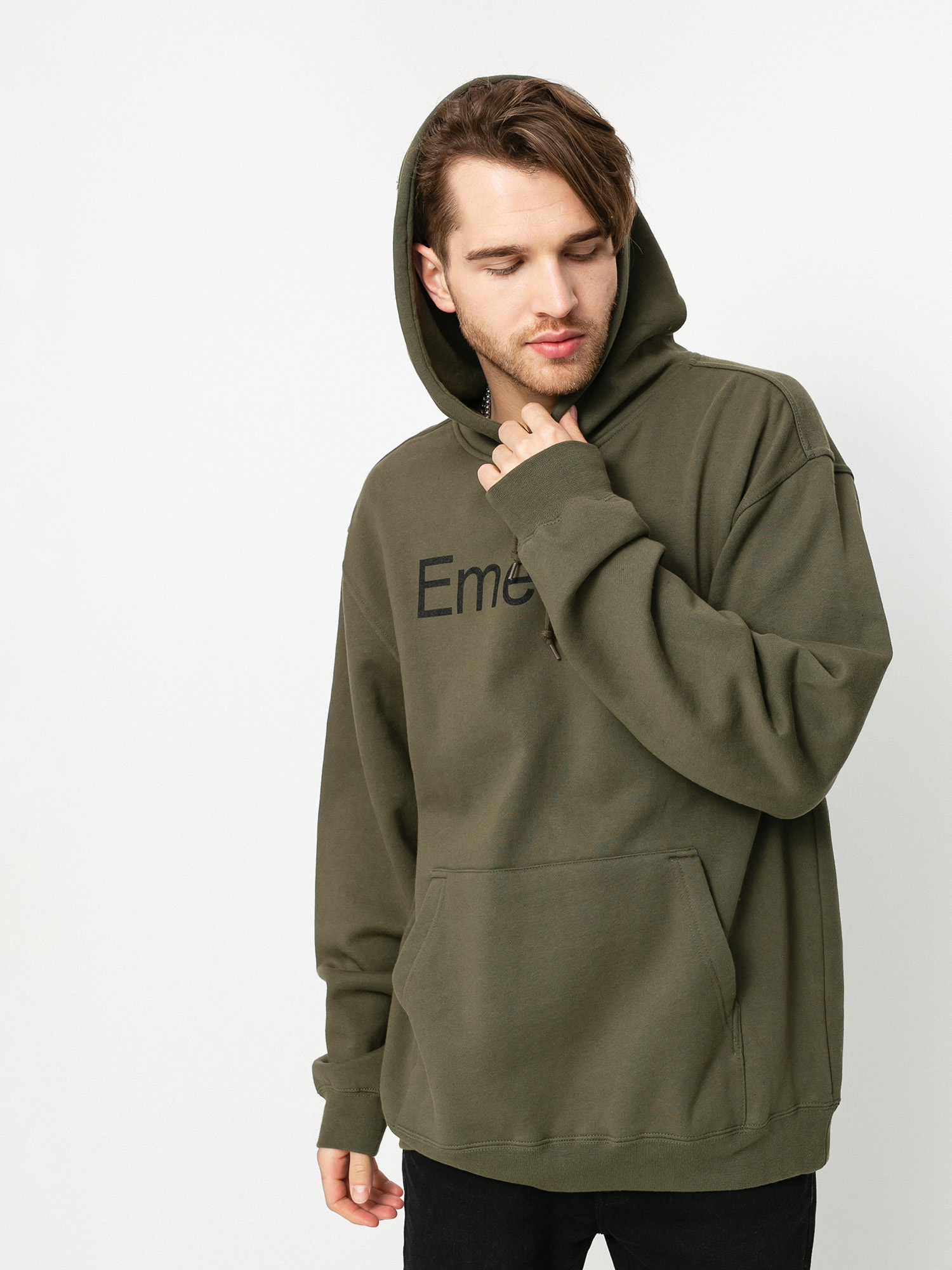 Bluza z kapturem Emerica Pure Logo HD (army)