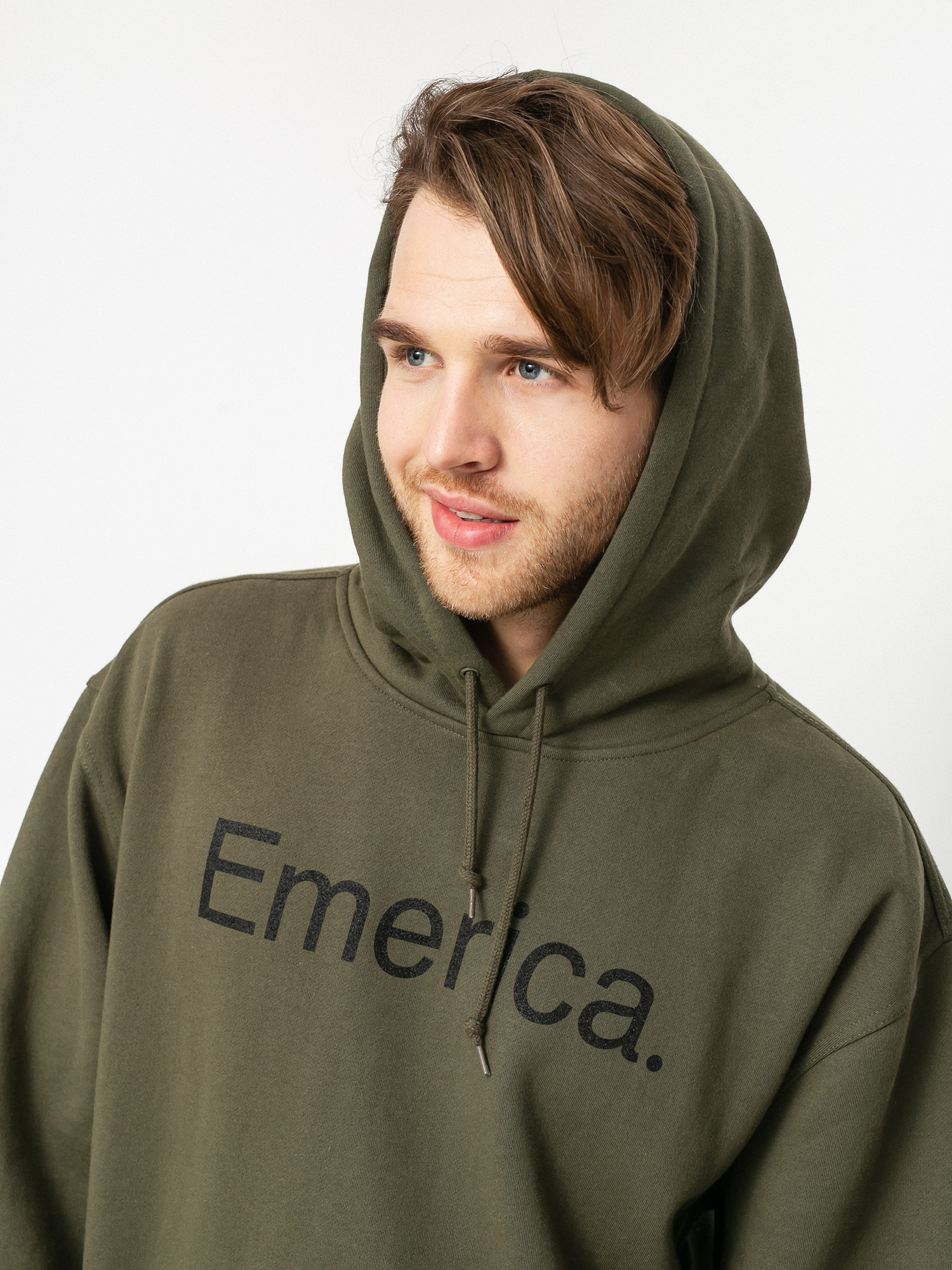 Bluza z kapturem Emerica Pure Logo HD (army)