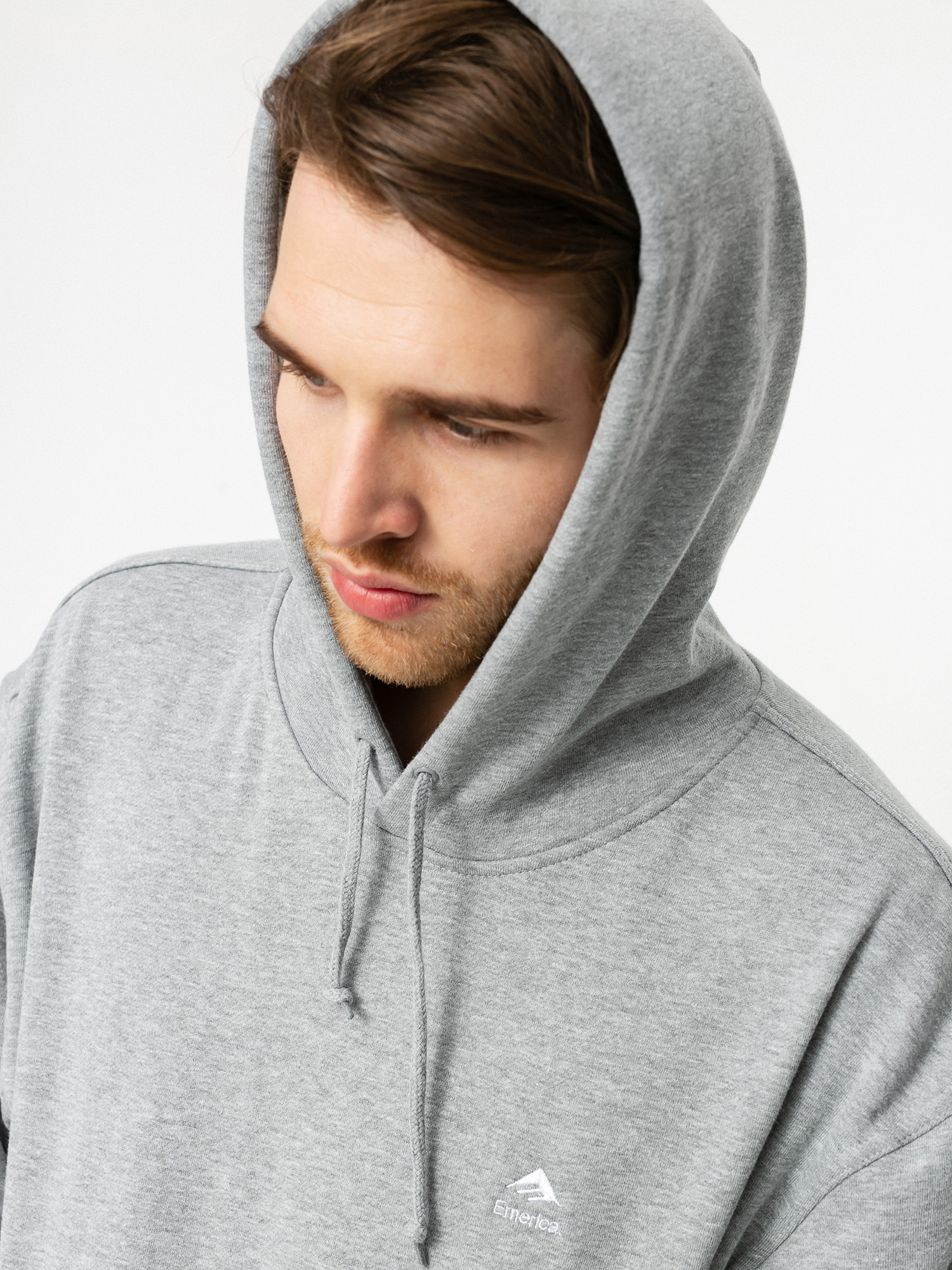 Bluza z kapturem Emerica Stacked HD (grey/heather)