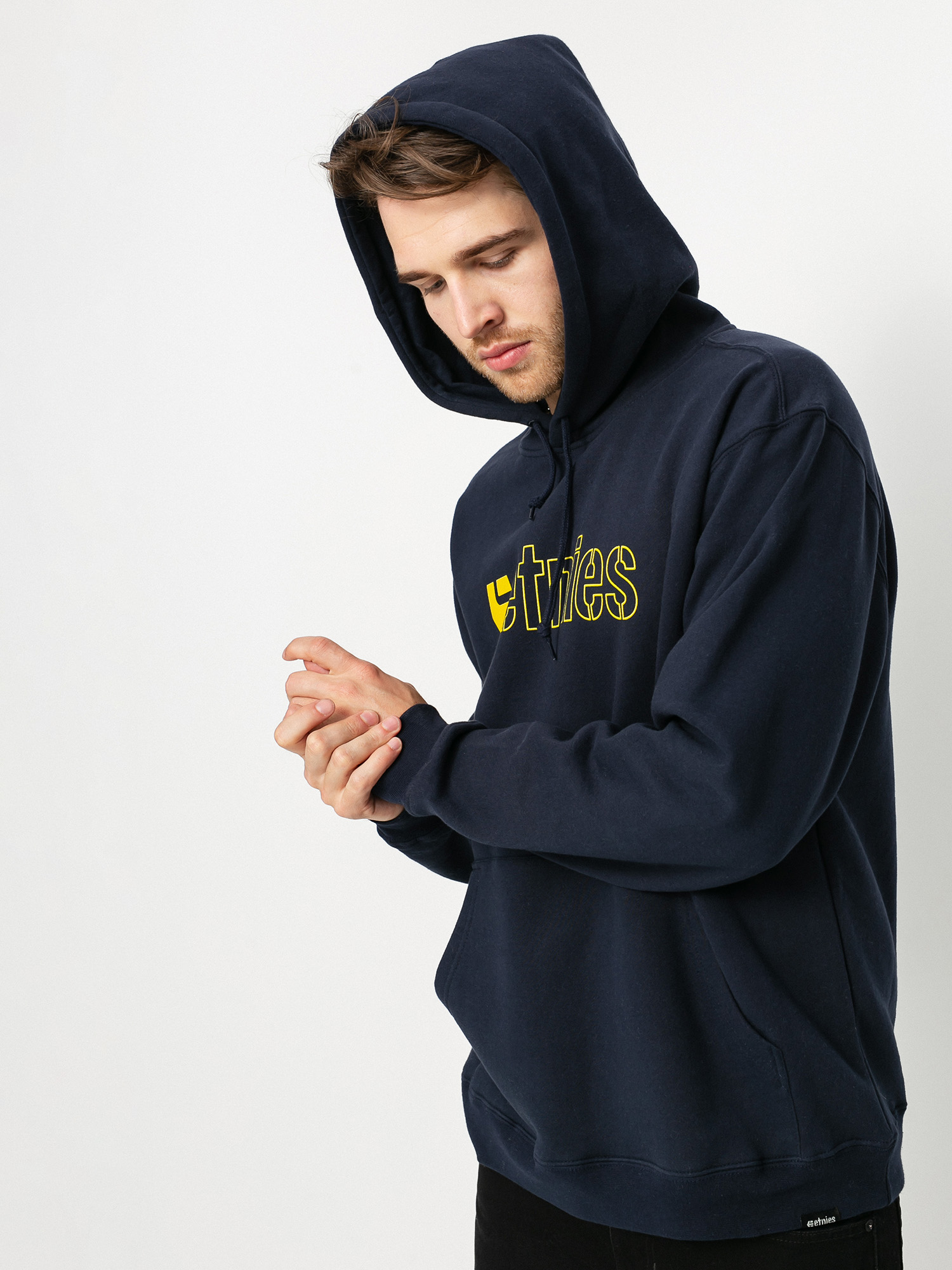 Bluza z kapturem Etnies Ecorp HD (navy/yellow)