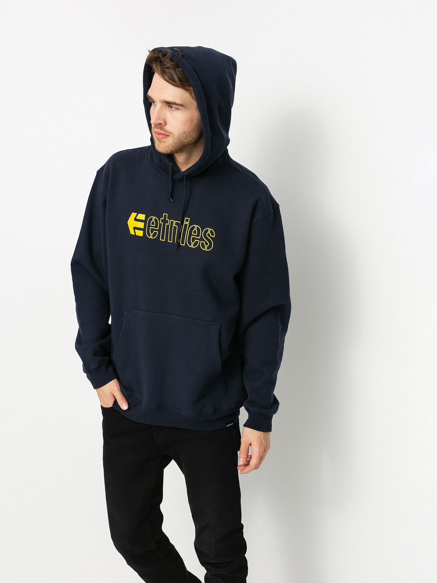 Bluza z kapturem Etnies Ecorp HD (navy/yellow)