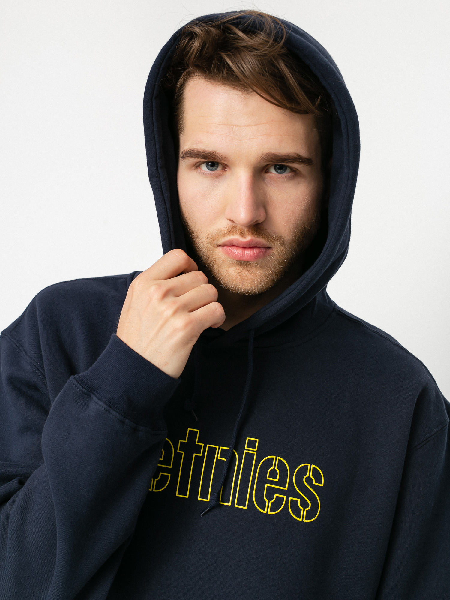 Bluza z kapturem Etnies Ecorp HD (navy/yellow)