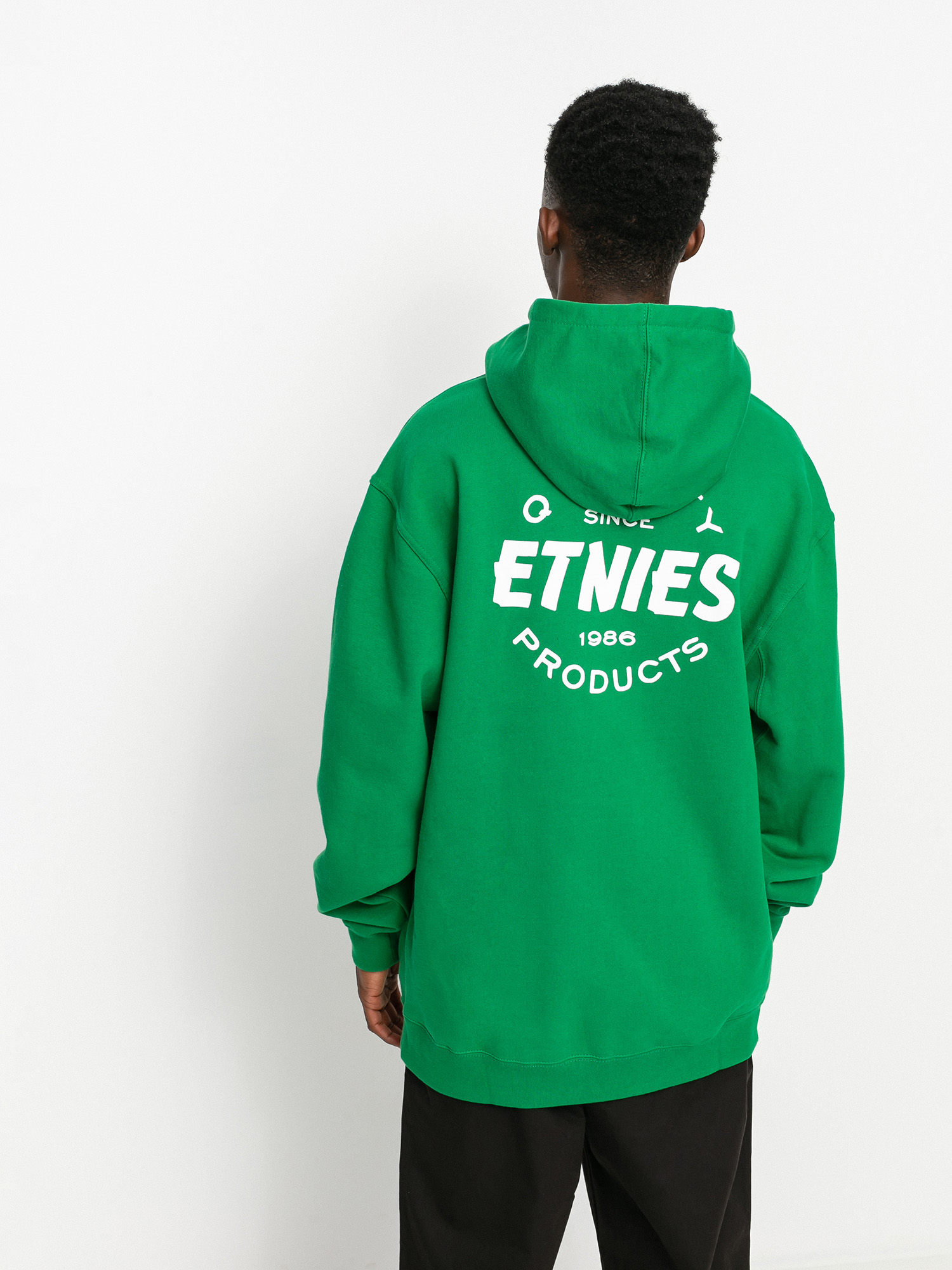 Bluza z kapturem Etnies Quality Control HD (green/white)