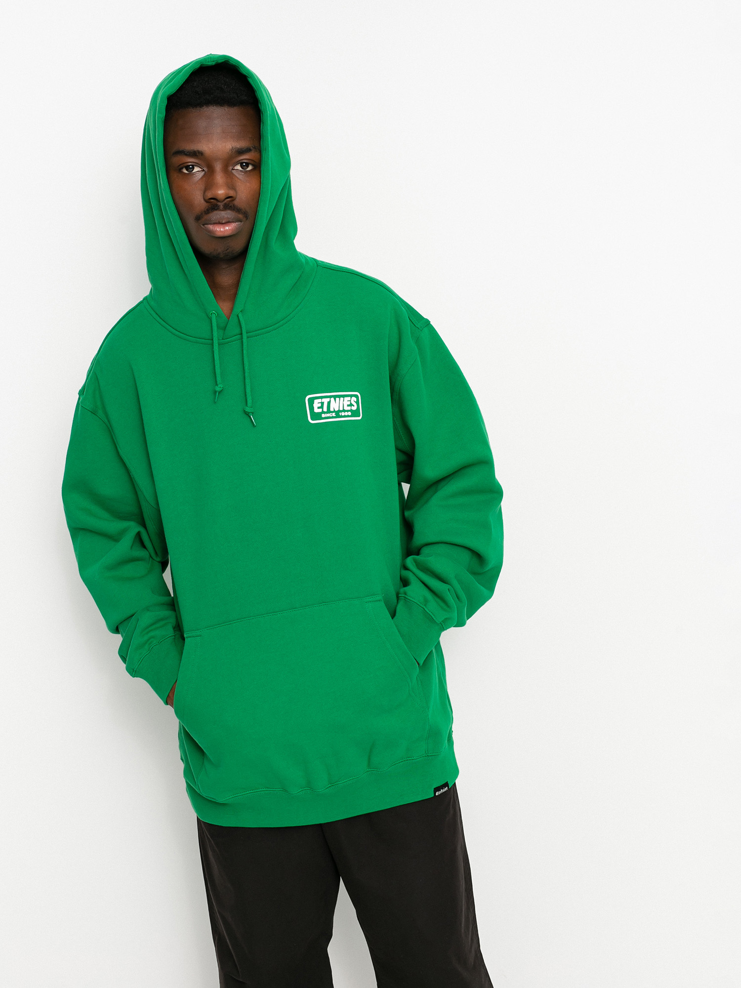 Bluza z kapturem Etnies Quality Control HD (green/white)