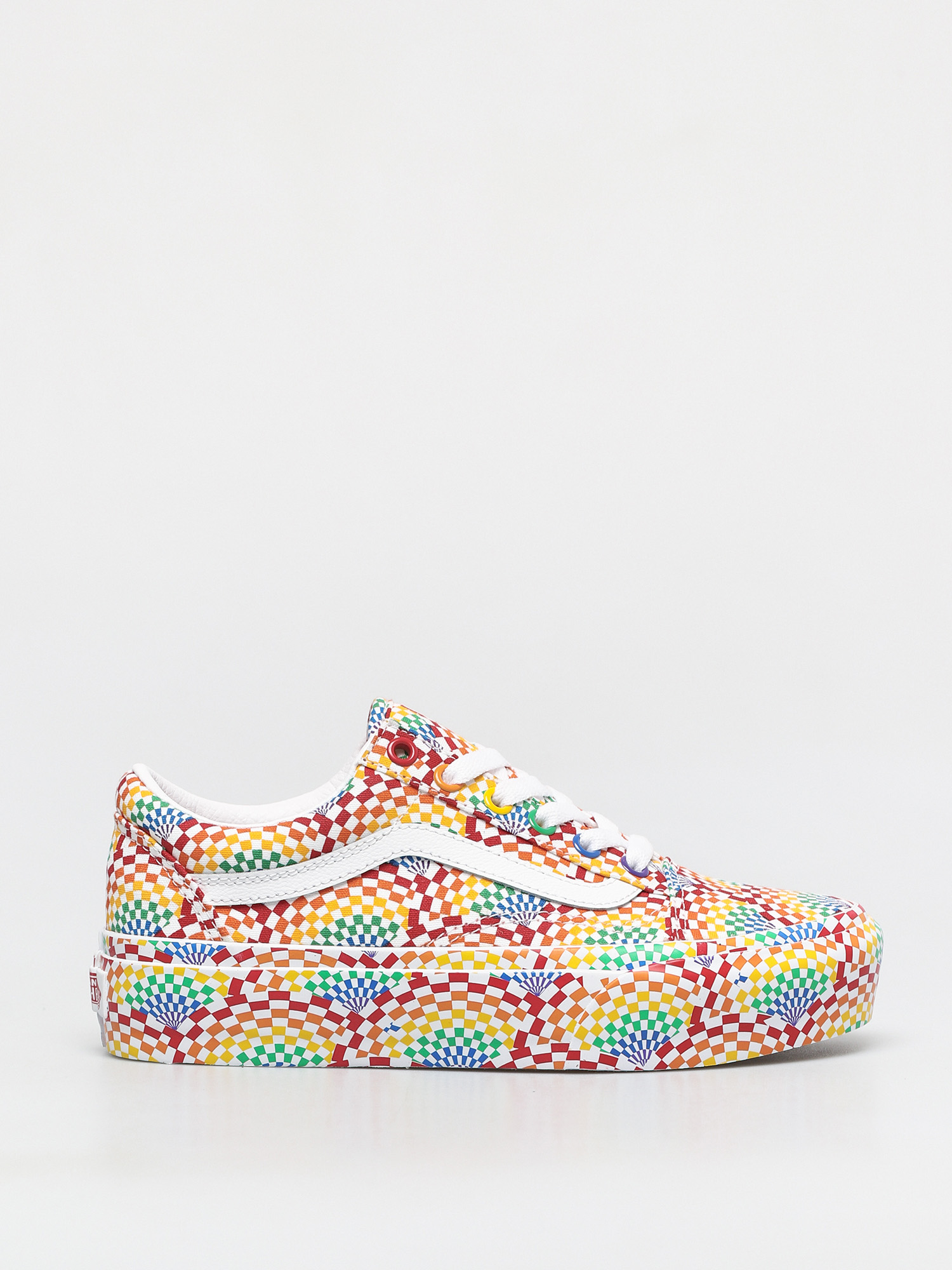 Buty Vans Old Skool Platform (pride multi/true white)