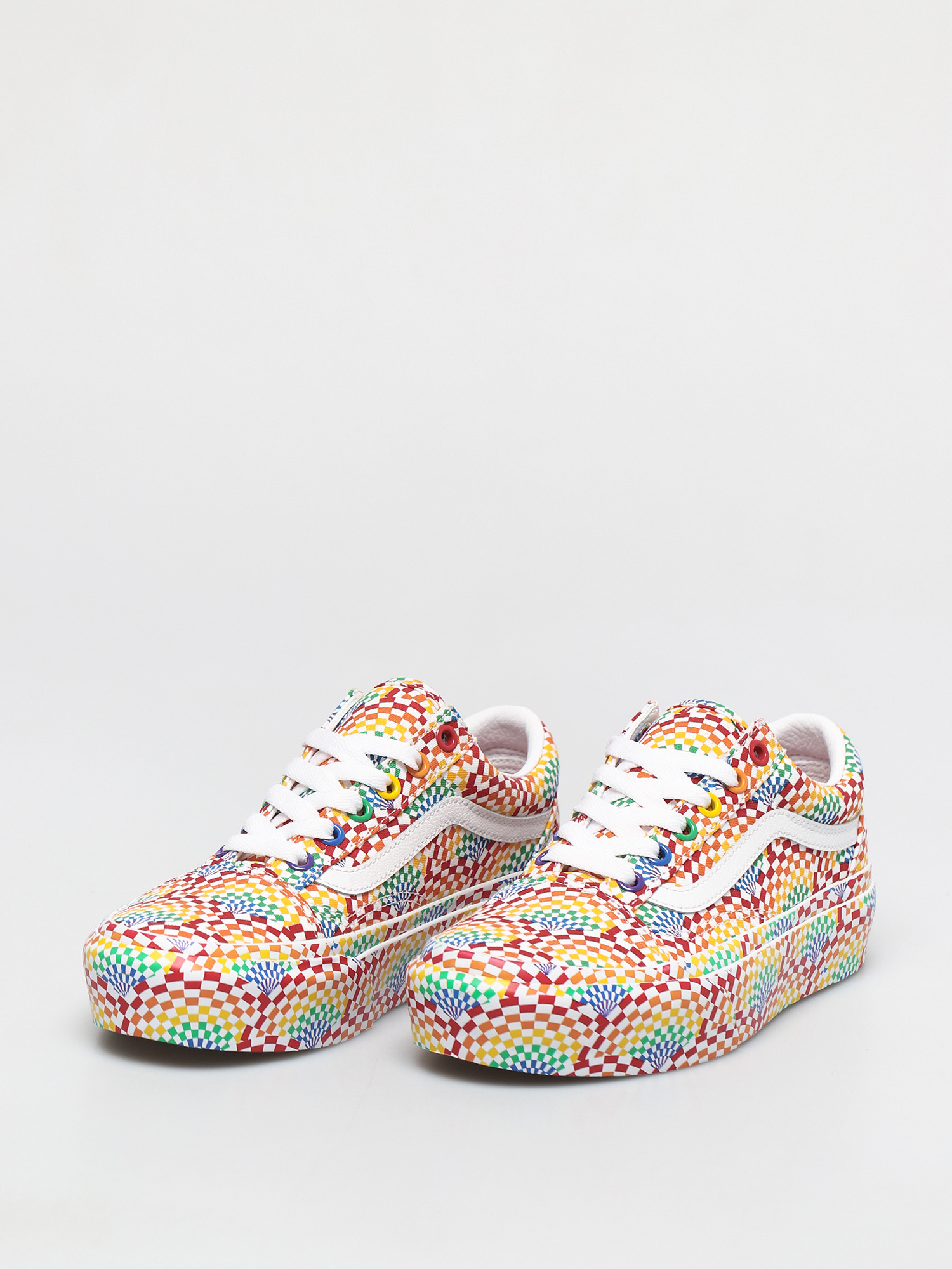 Buty Vans Old Skool Platform (pride multi/true white)