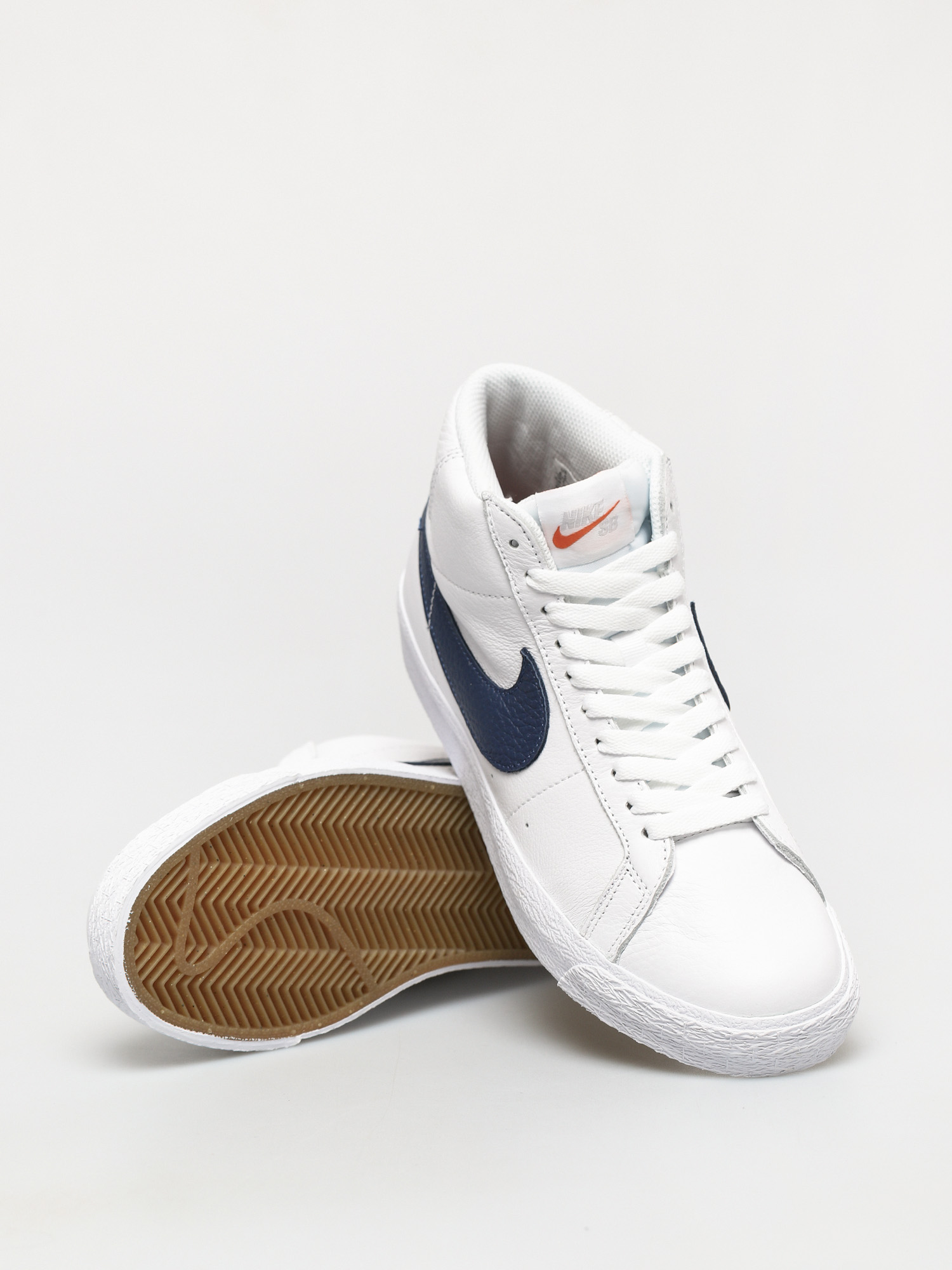 Buty Nike SB Zoom Blazer Mid (white/navy white/safety orange)