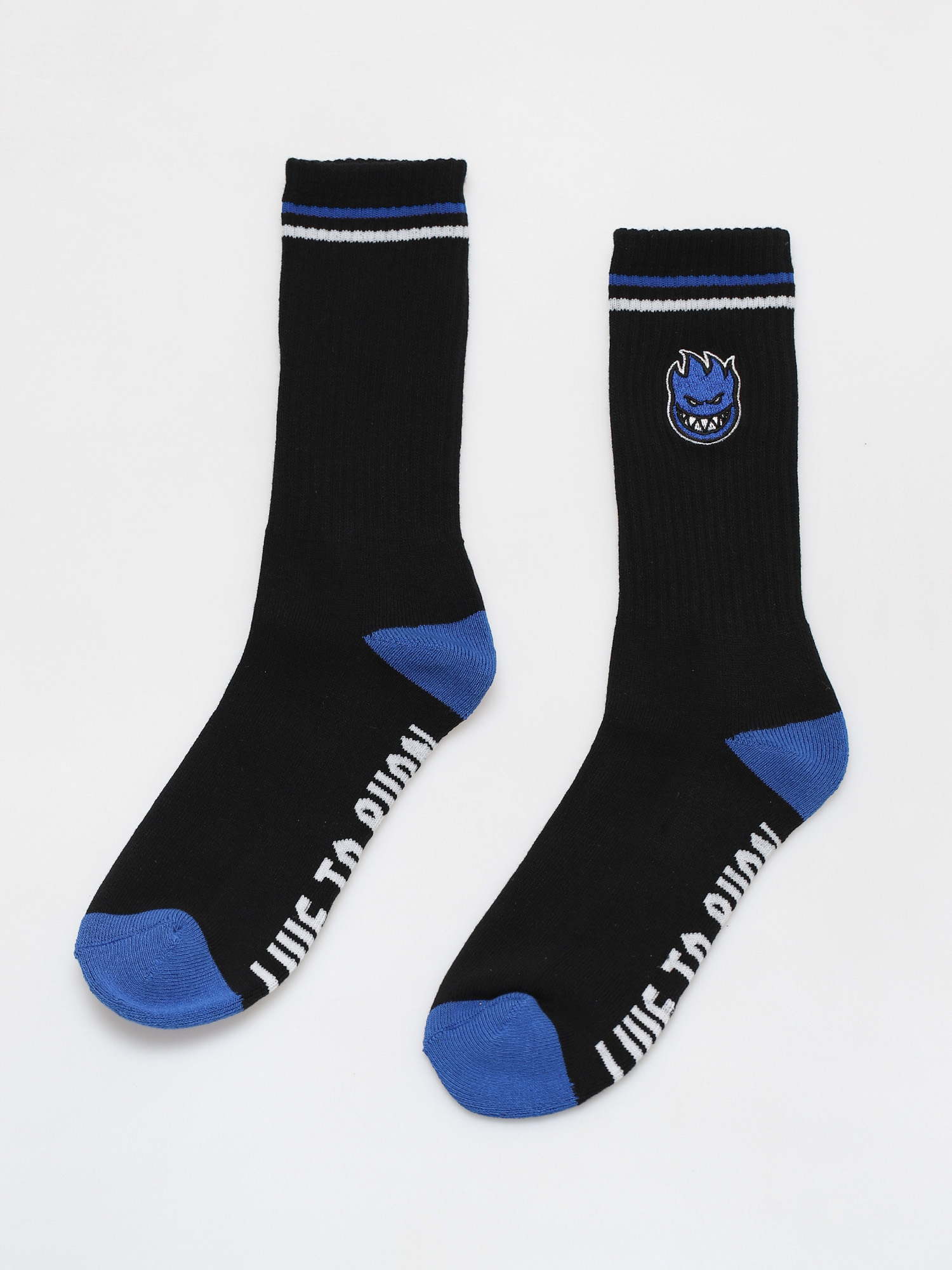 Skarpetki Spitfire Big Head Fill Emb Swirl (black/blue/white)