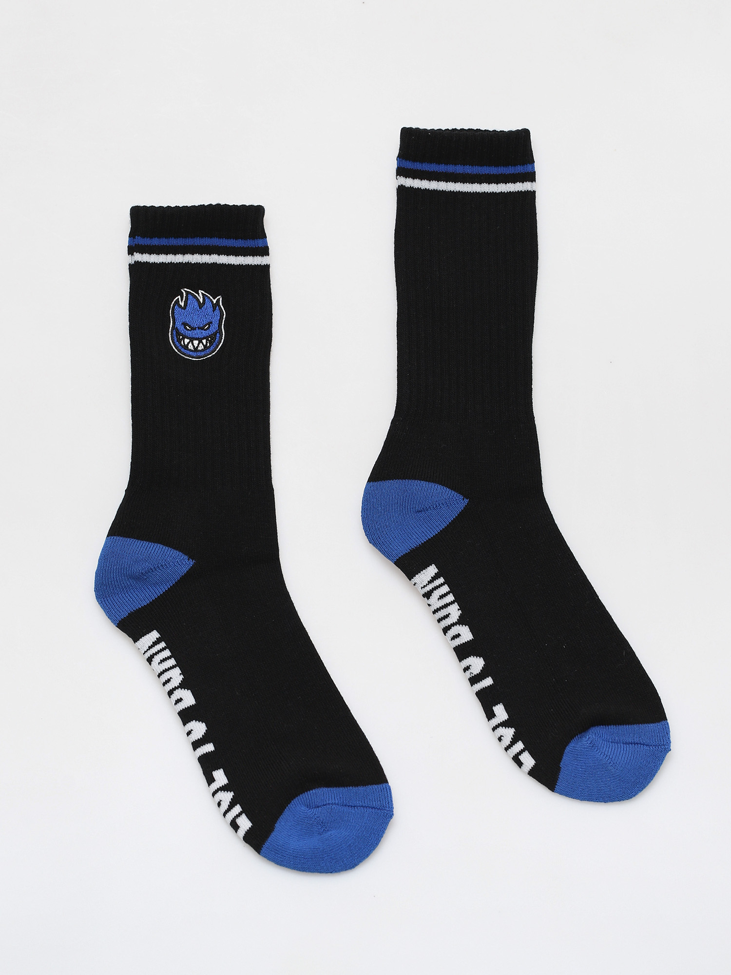 Skarpetki Spitfire Big Head Fill Emb Swirl (black/blue/white)