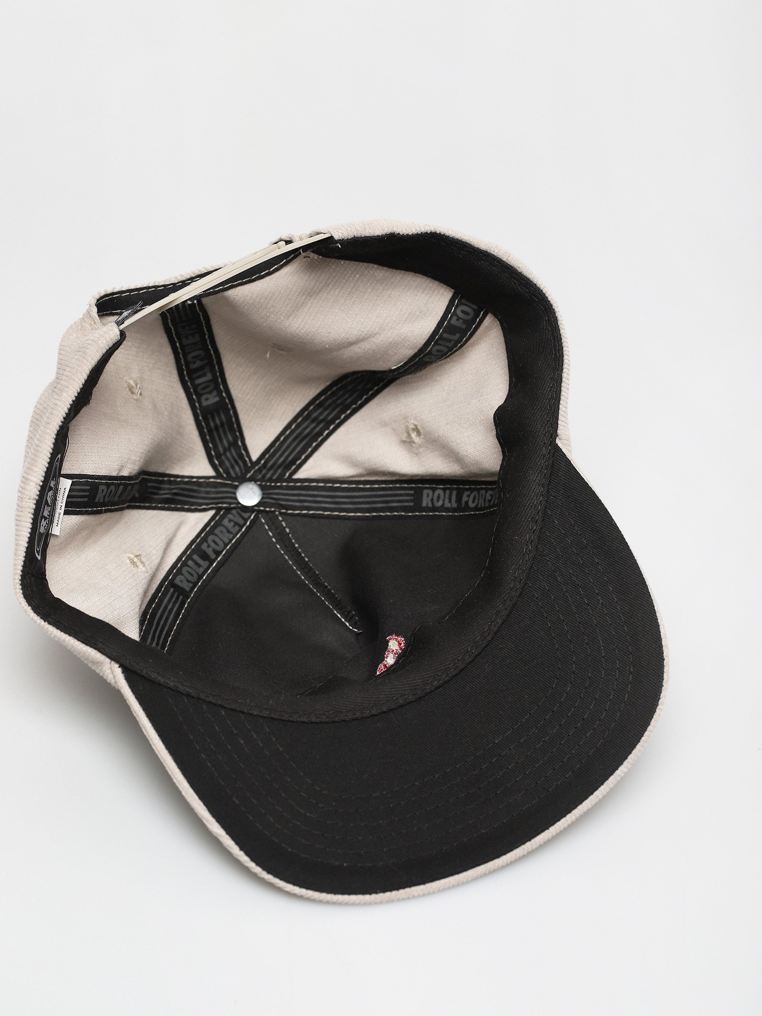 Czapka z daszkiem Real Lower Snapback (light grey/red)