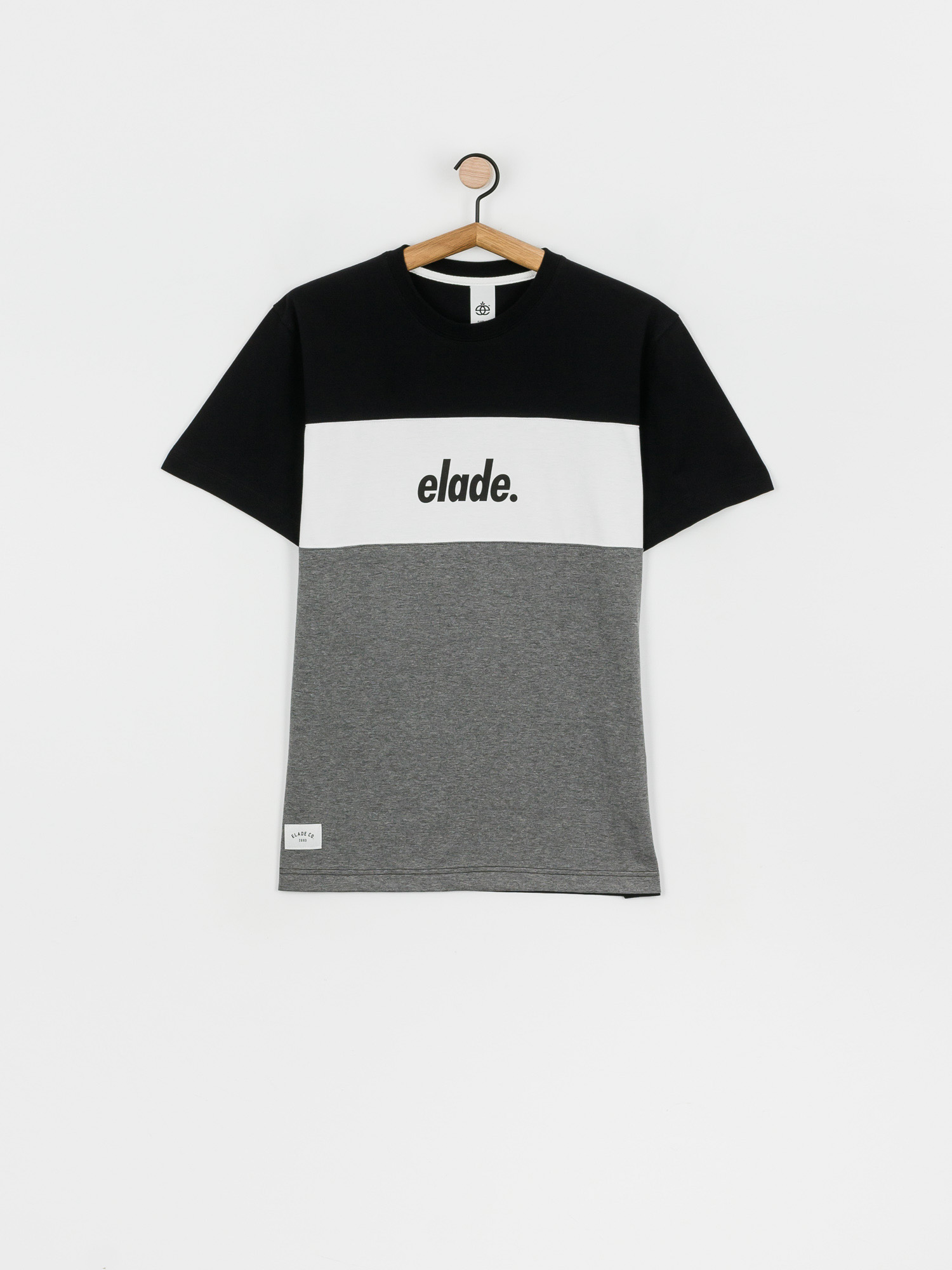 T-shirt Elade Colour Block 2 (black/white/grey)