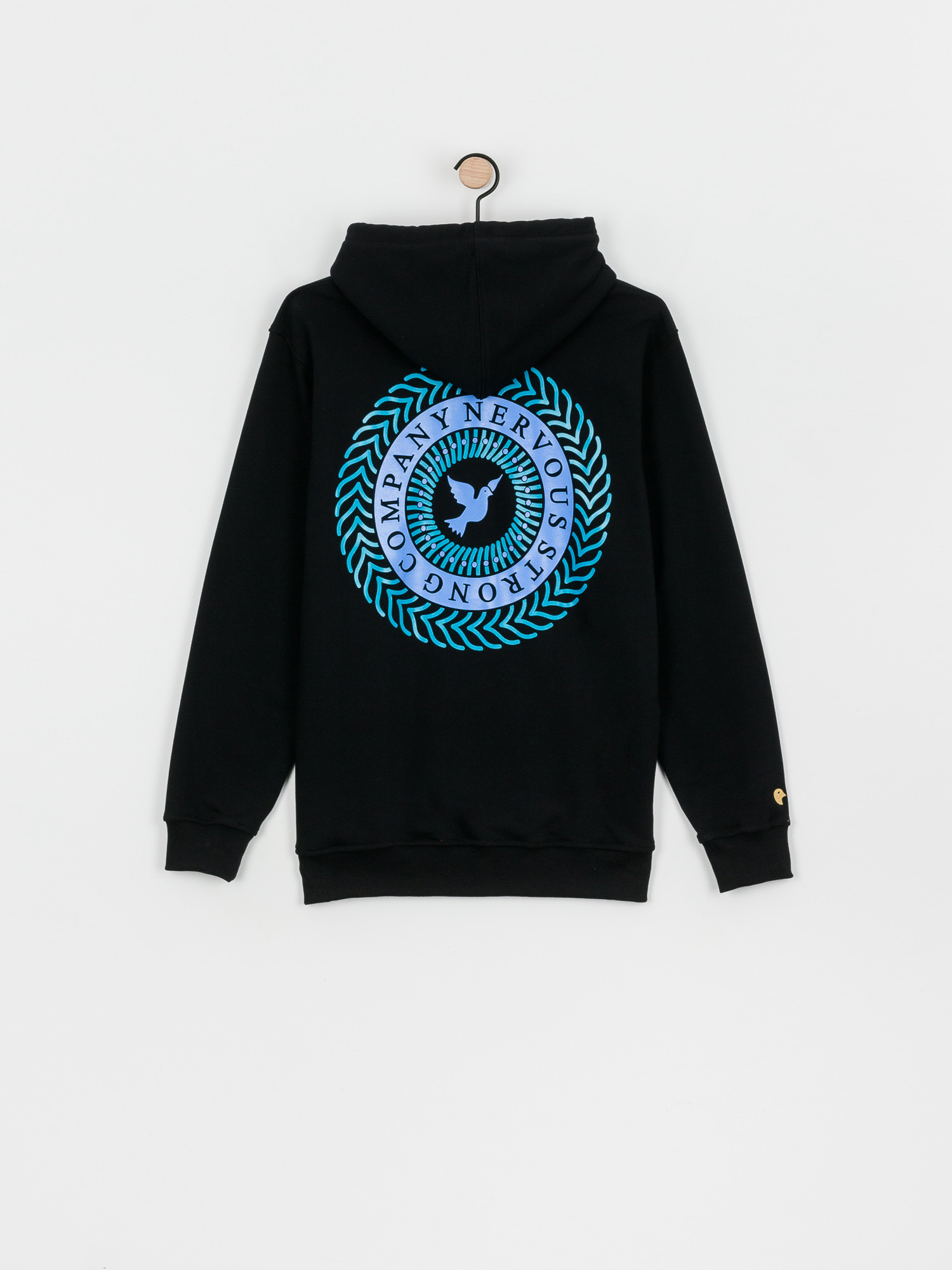 Bluza z kapturem Nervous Swirl HD (black)