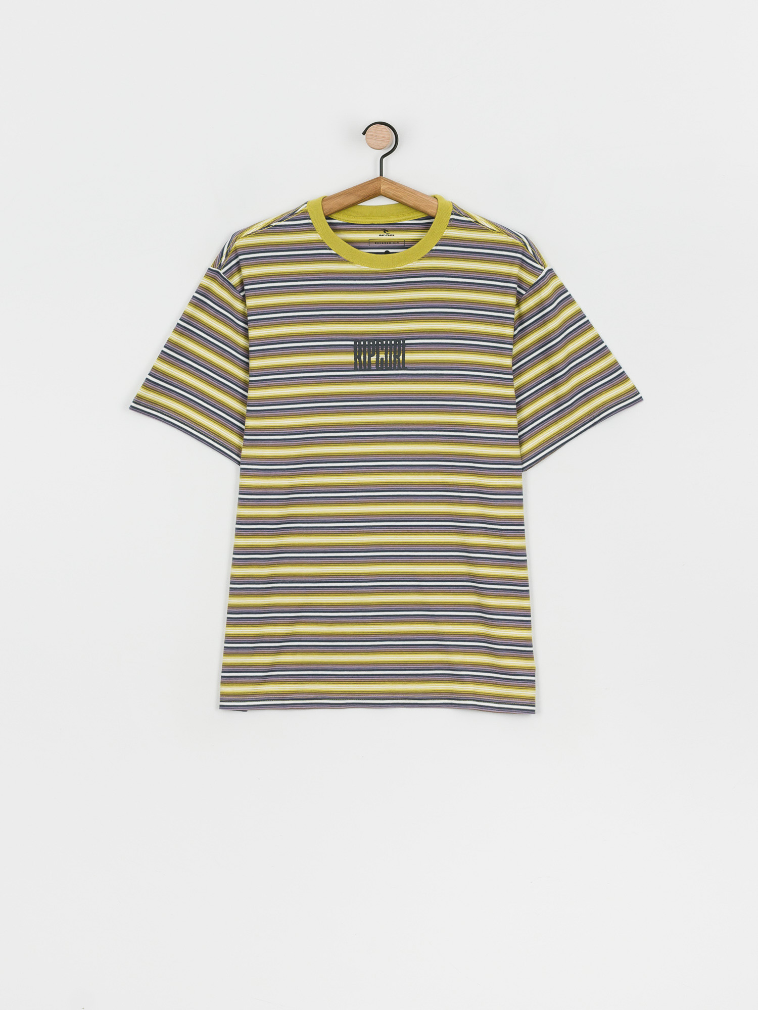 T-shirt Rip Curl Mind Wave Stripe (washed lime)