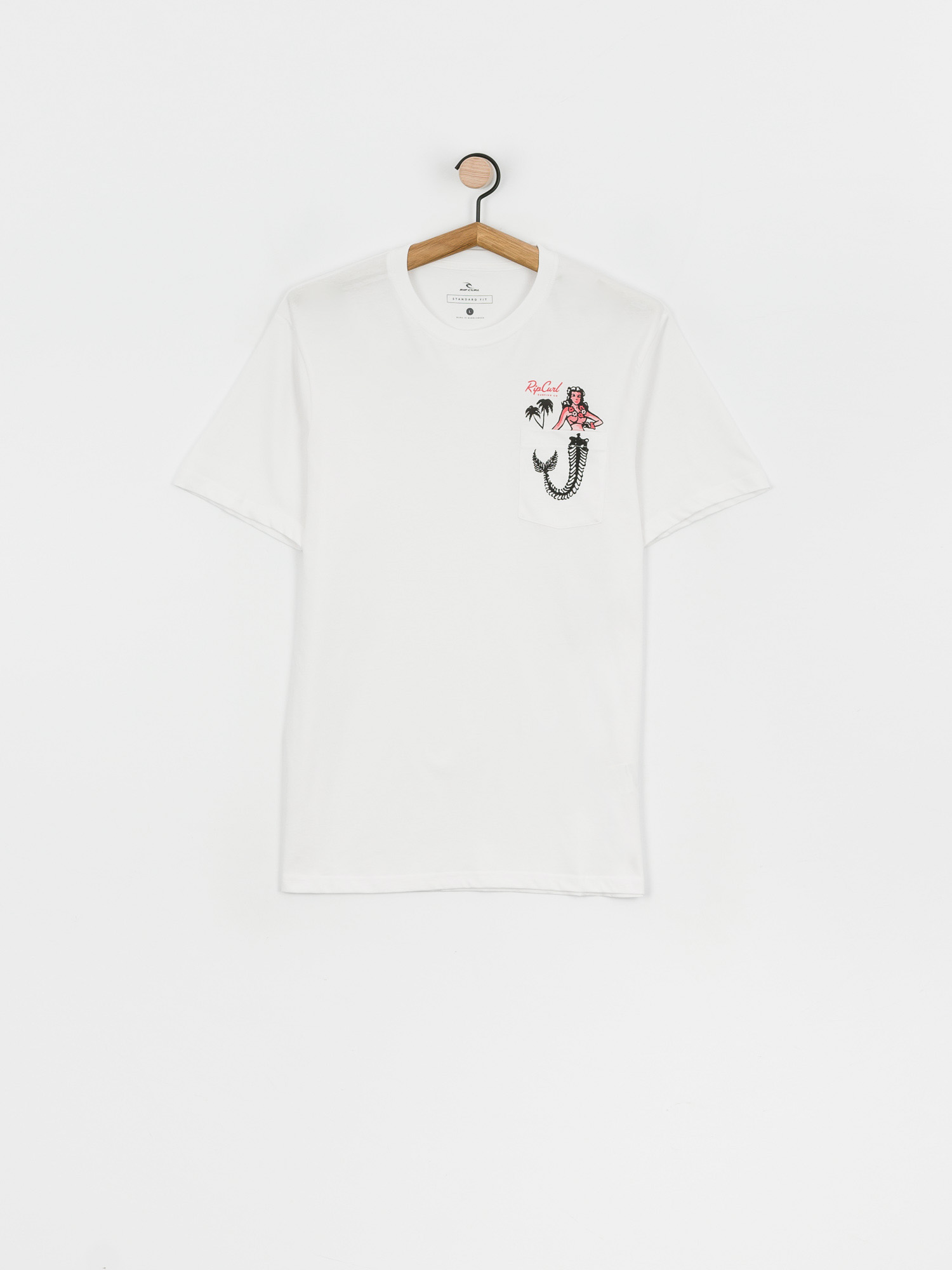 T-shirt Rip Curl In Da Pocket (white)
