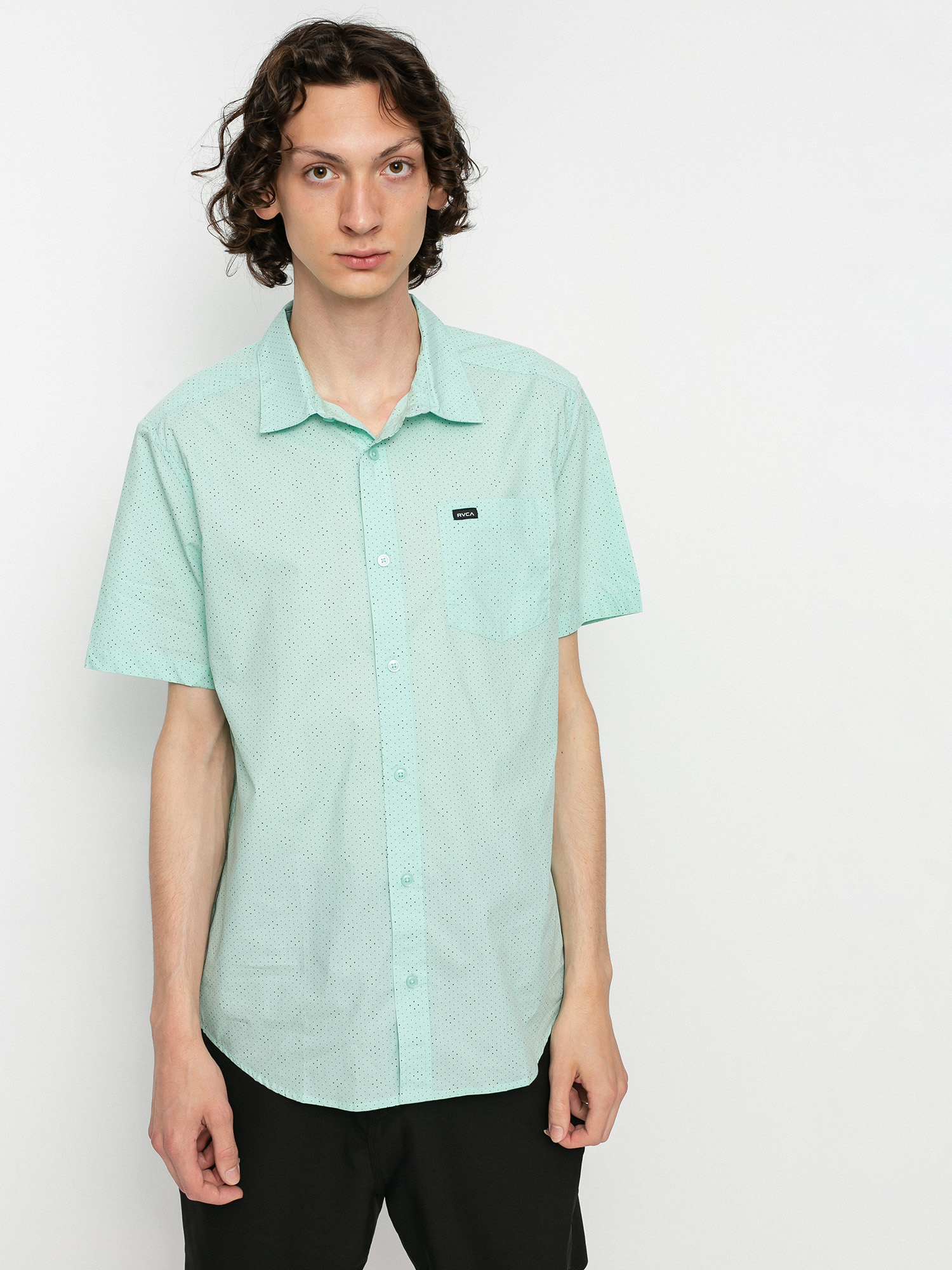 Koszula RVCA Carlo Dot (ice blue)