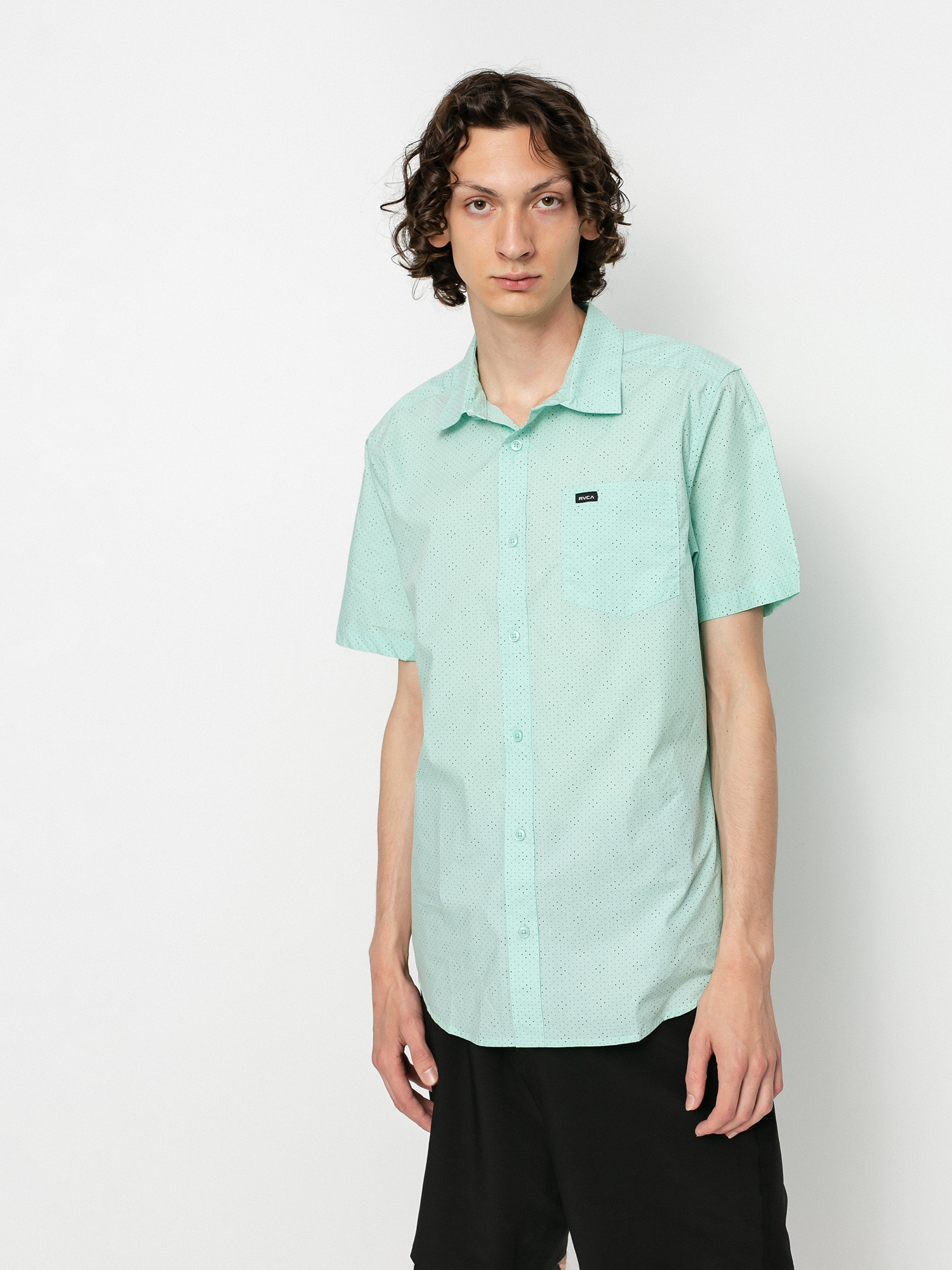 Koszula RVCA Carlo Dot (ice blue)