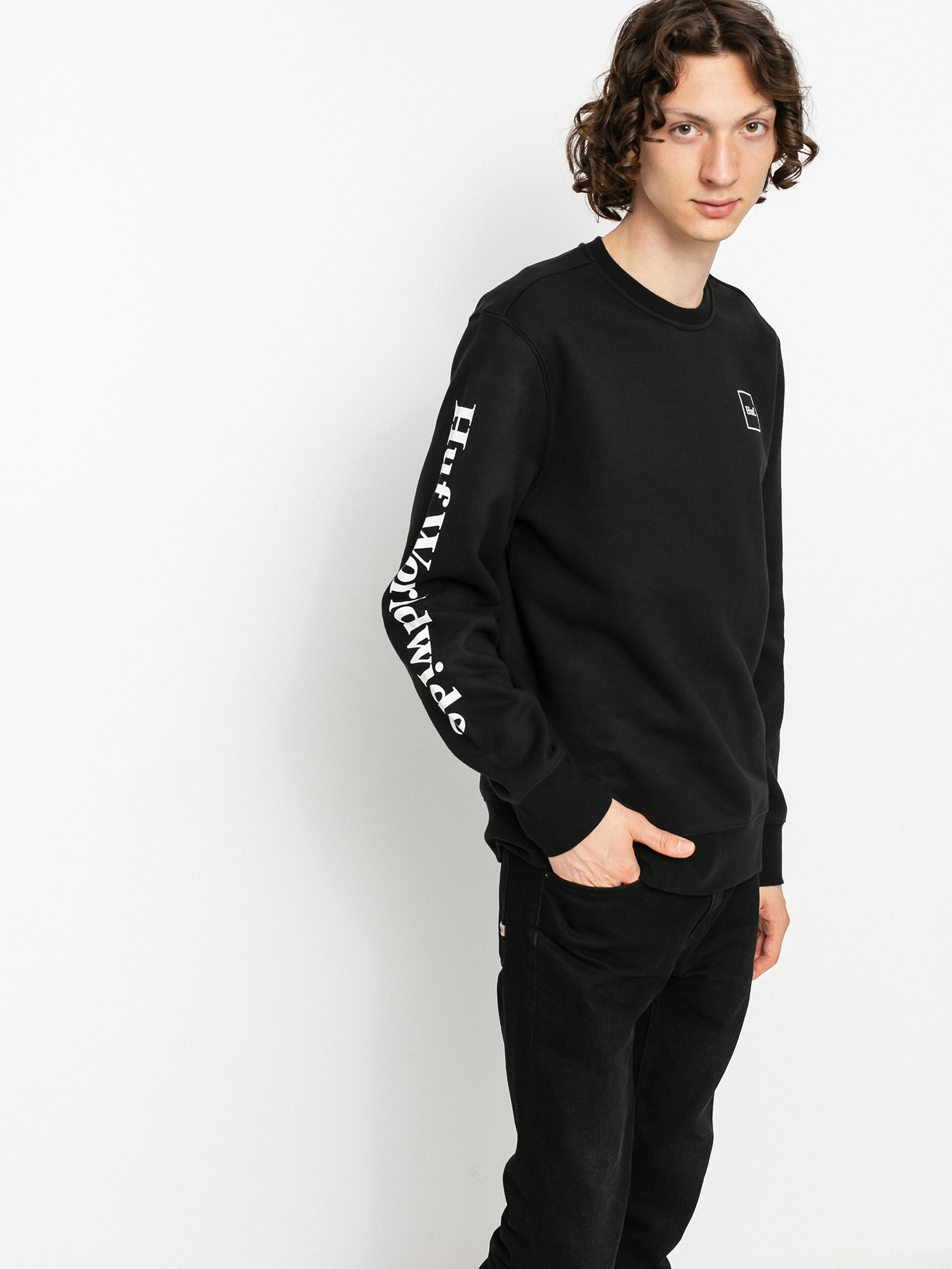 Bluza HUF Essentials Domestic (black)